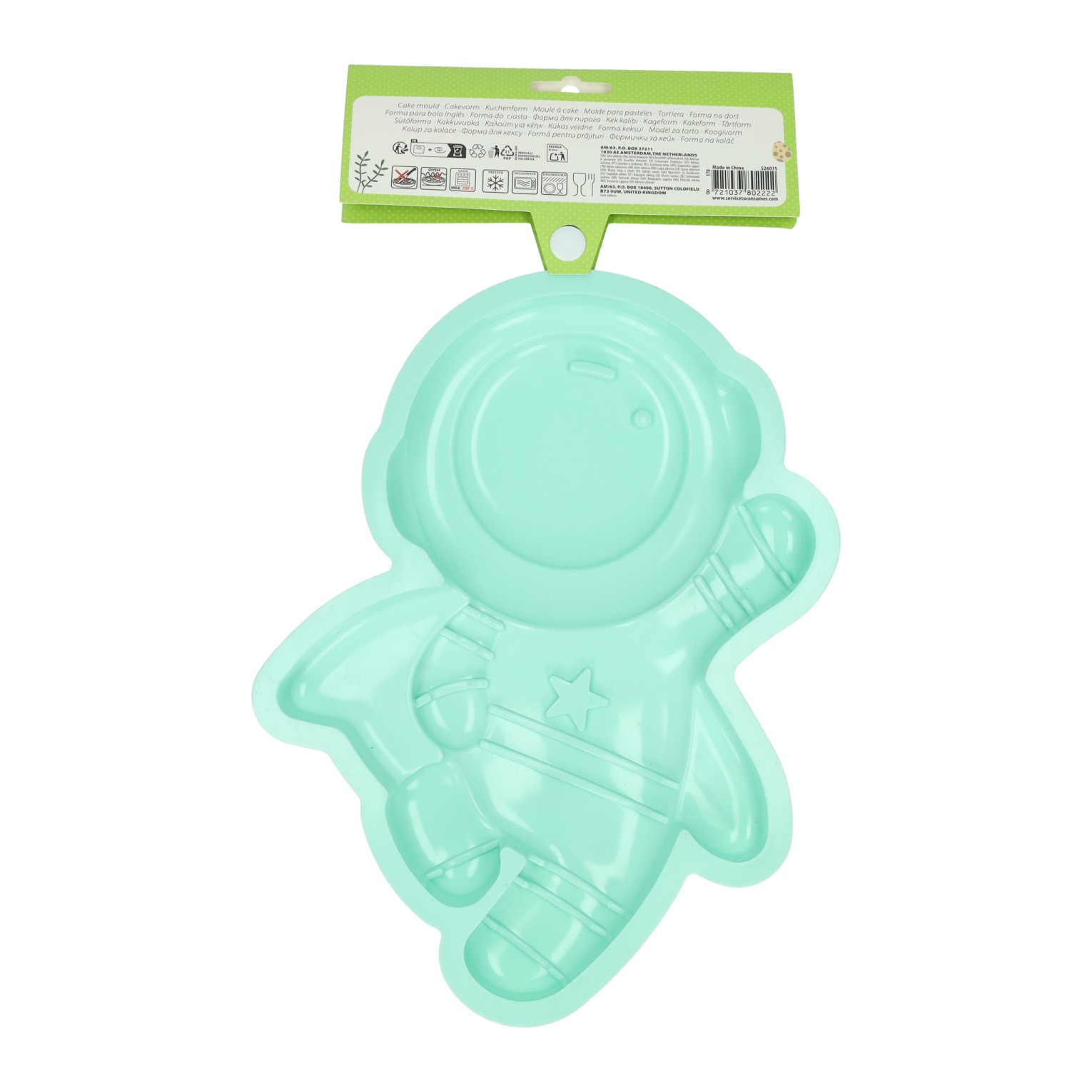 Siliconen cakevorm 27x20x5cm - Astronaut