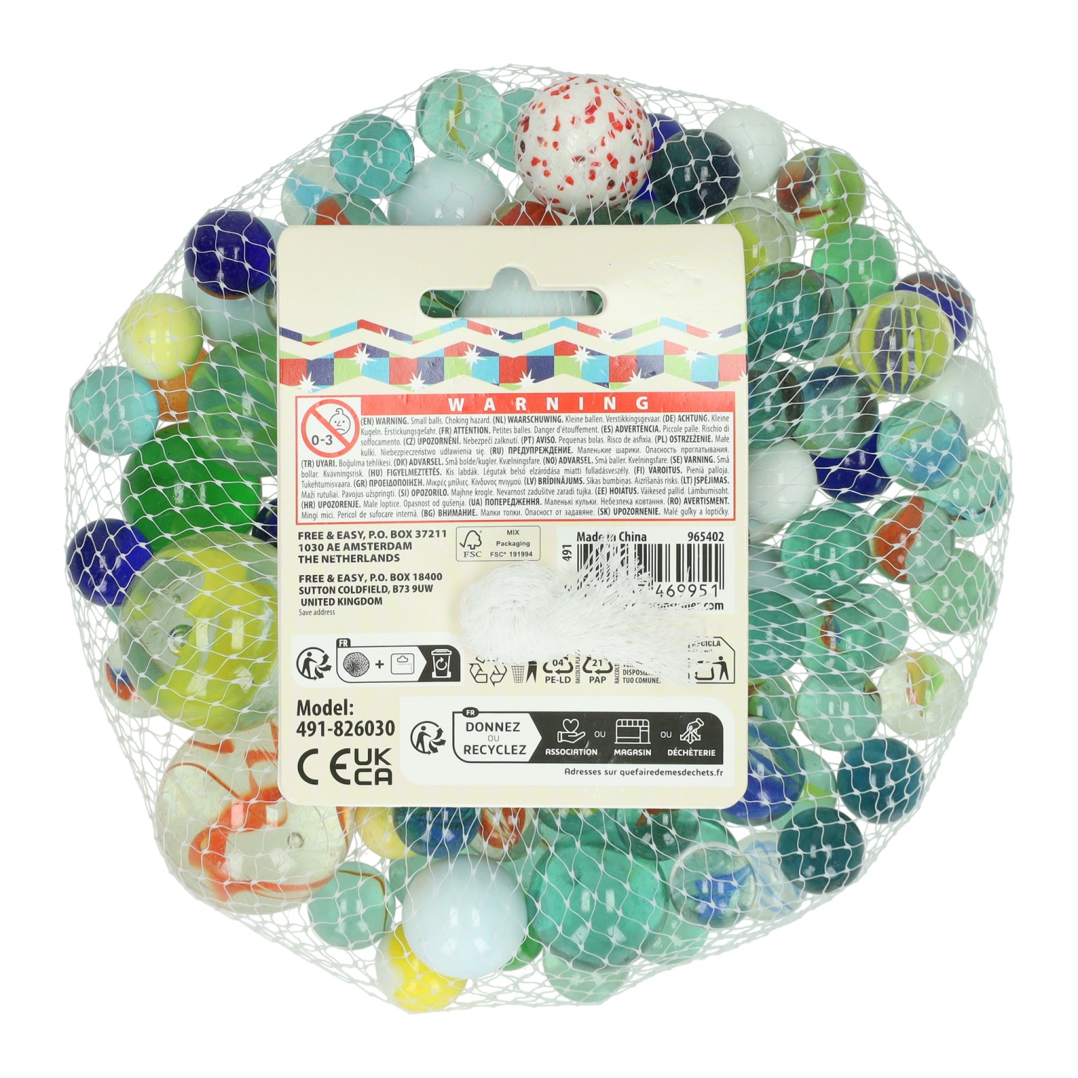 Set Glazen Knikkers - 1kg