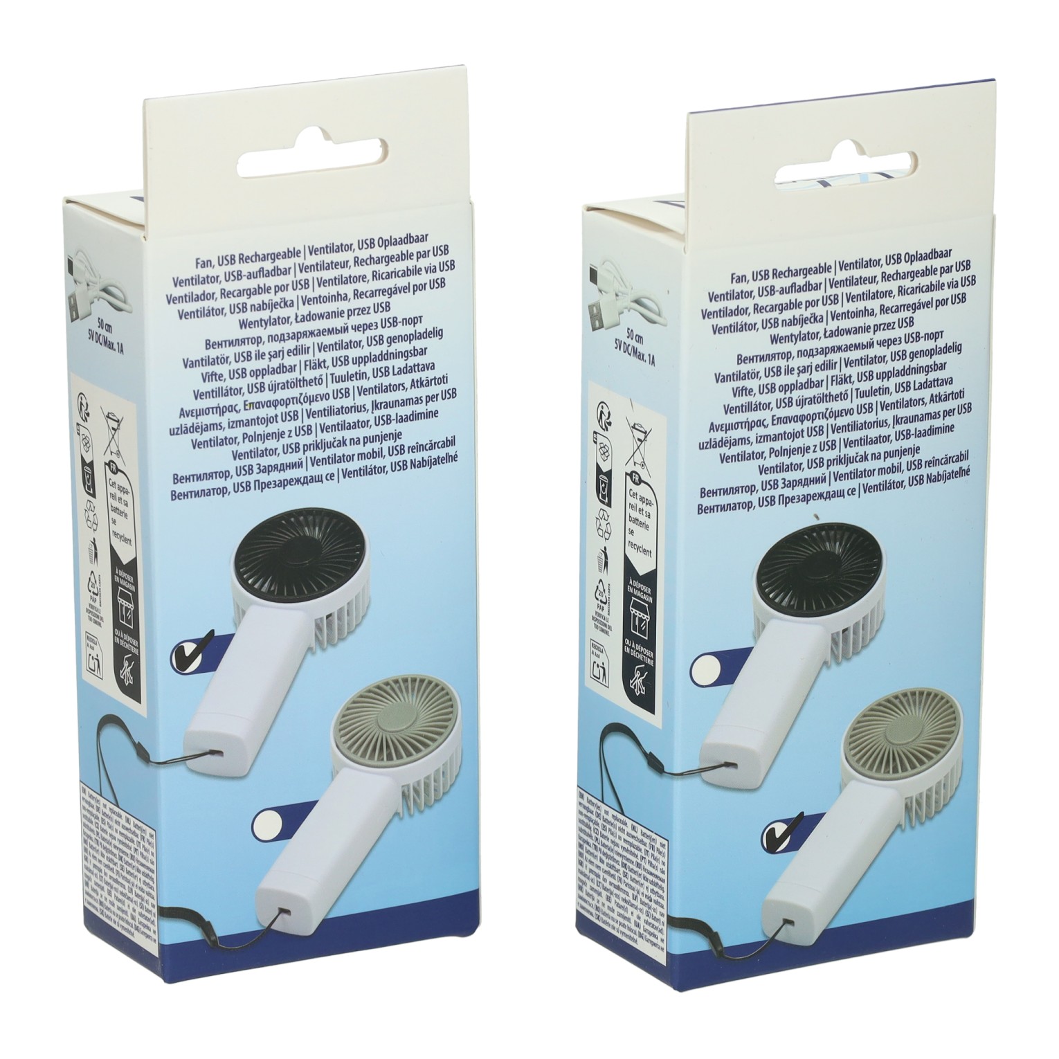 Oplaadbare Handventilator