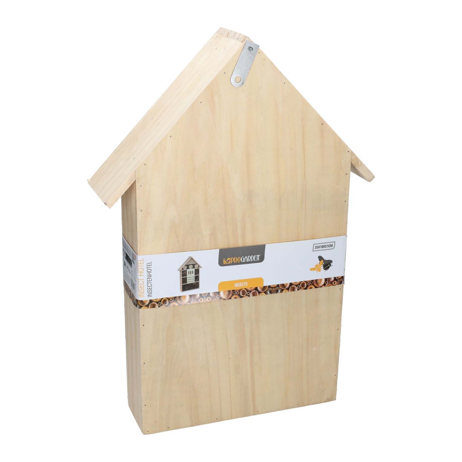 Groot Houten Insecentenhotel - 35x10x51cm
