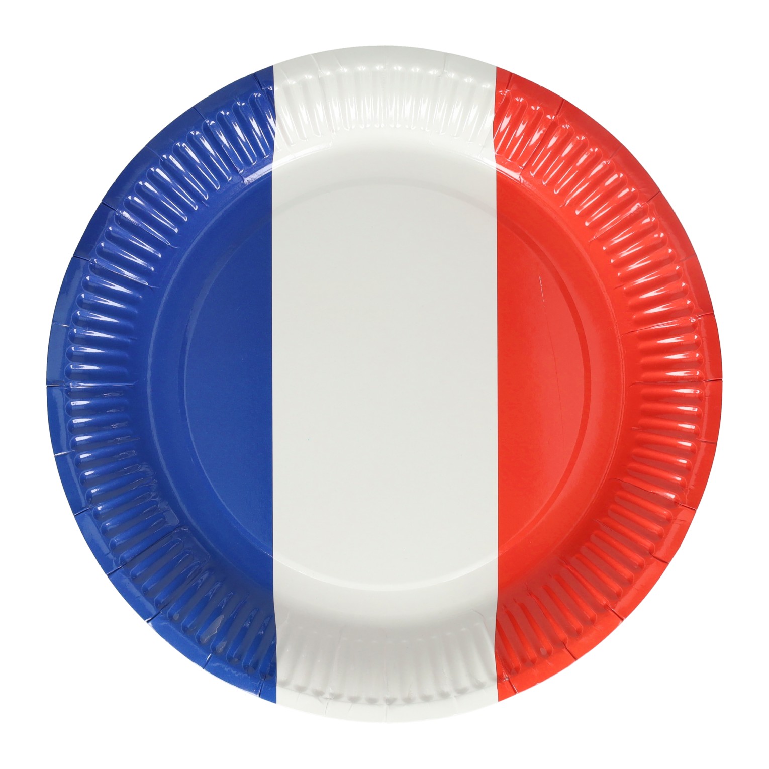 Papieren Bord 23cm Nederlandse/Franse Vlag