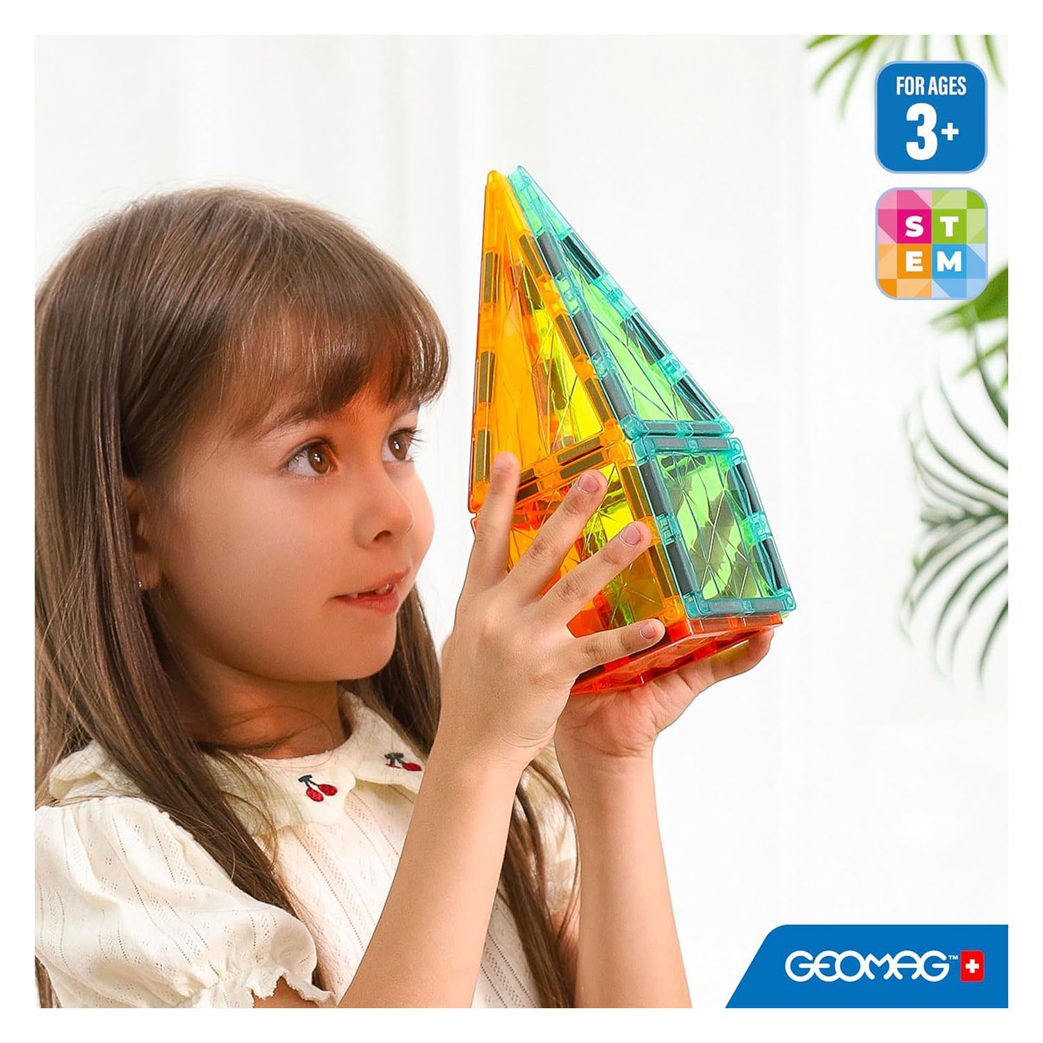 Geomag Magnetische Tegels Edelstenen set - 16dlg.