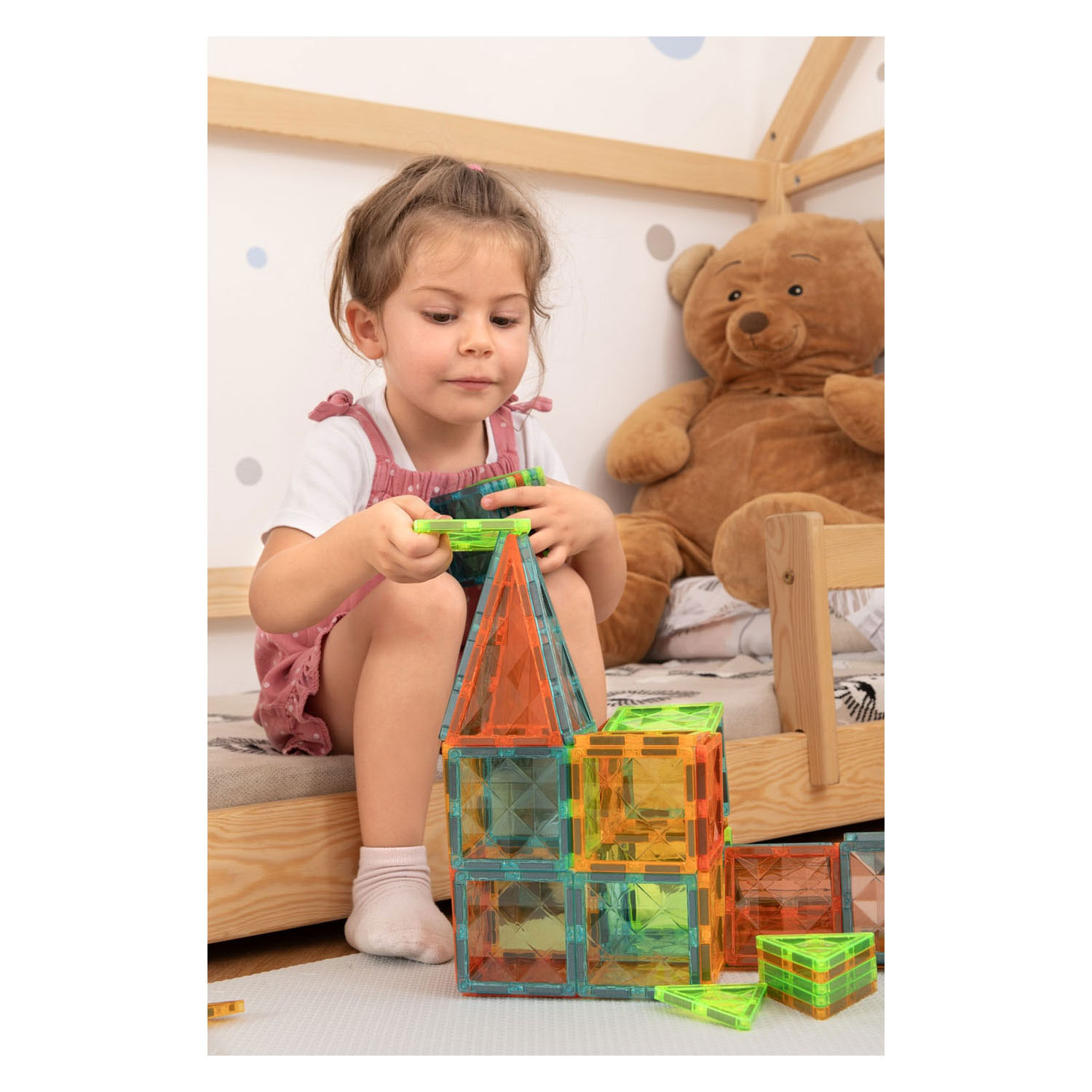 Geomag Magnetische Tegels Edelstenen set - 16dlg.