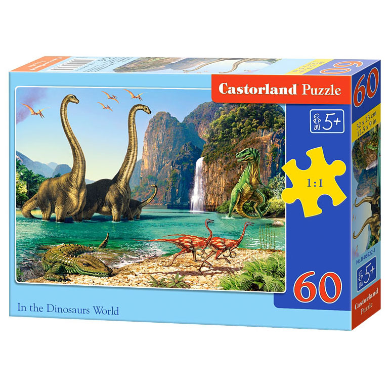 Puzzel Wereld van de Dino’s, 60st.