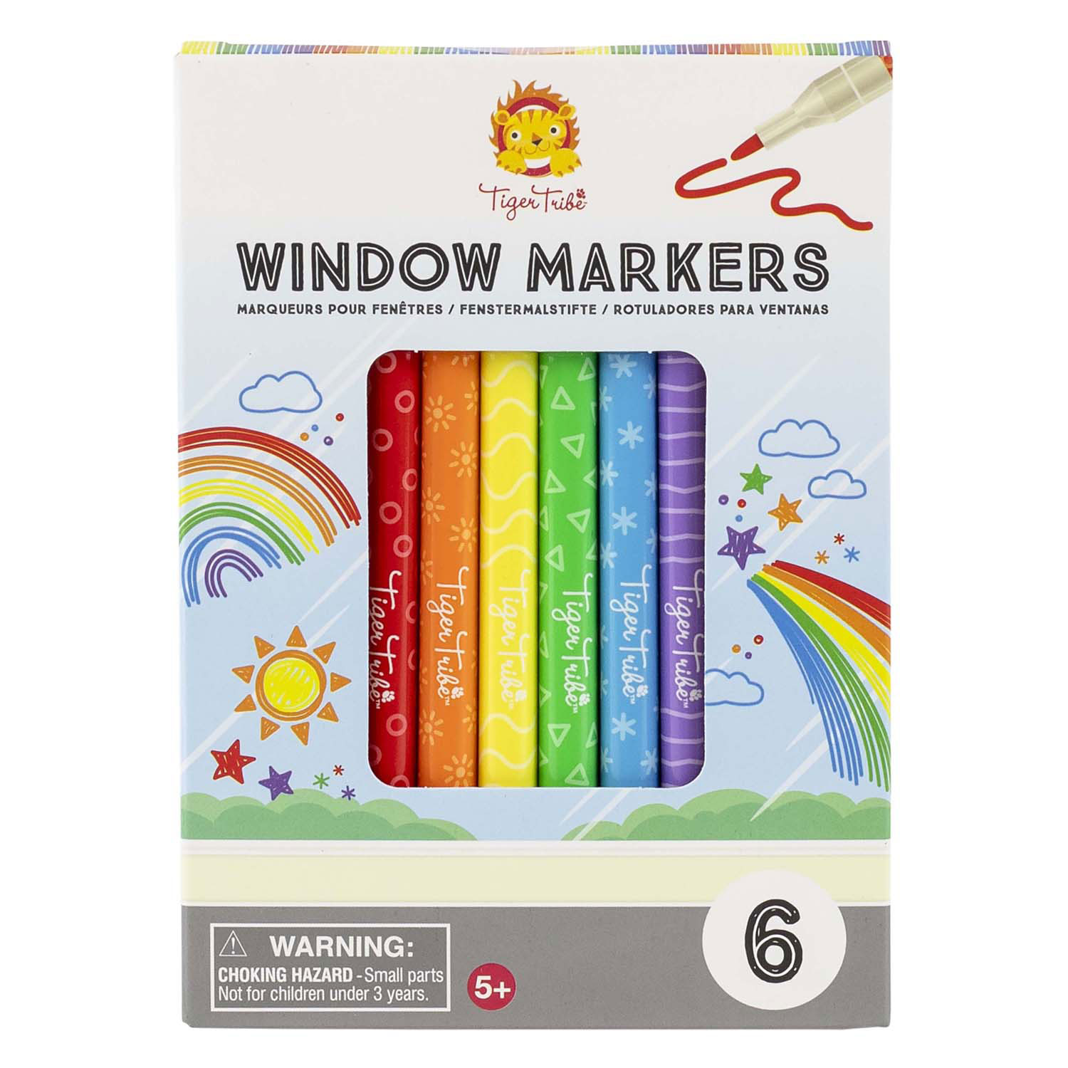Raamstiften Kleur - 6st.