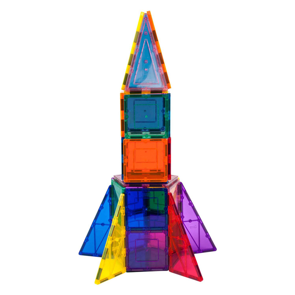 PicassoTiles Rocket Booster - Tuiles de construction magnétiques, 32 pièces.