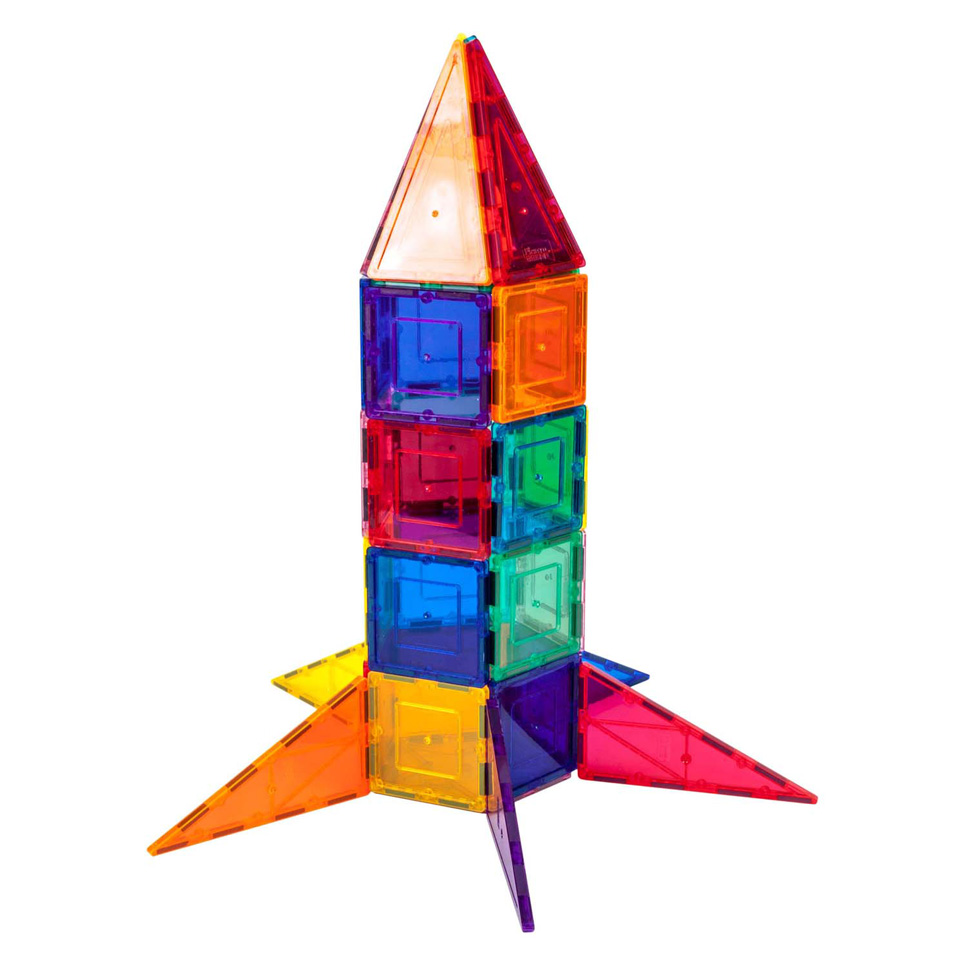 PicassoTiles Rocket Booster - Tuiles de construction magnétiques, 32 pièces.