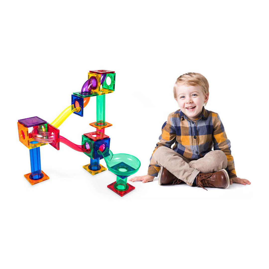 PicassoTiles Marble Run - Tuiles de construction magnétiques - 50 pièces.