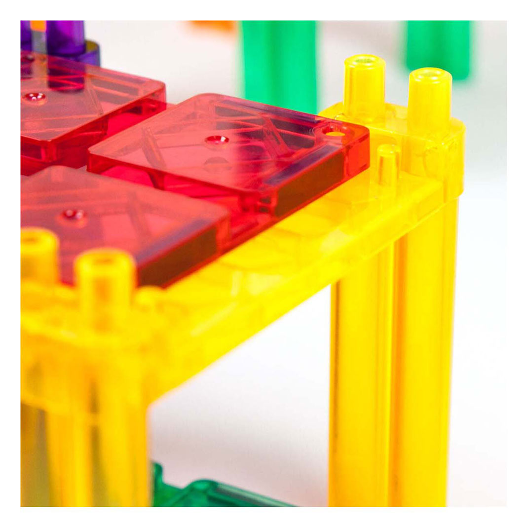 PicassoTiles Race Track - Tuiles de construction magnétiques, 50 pièces.