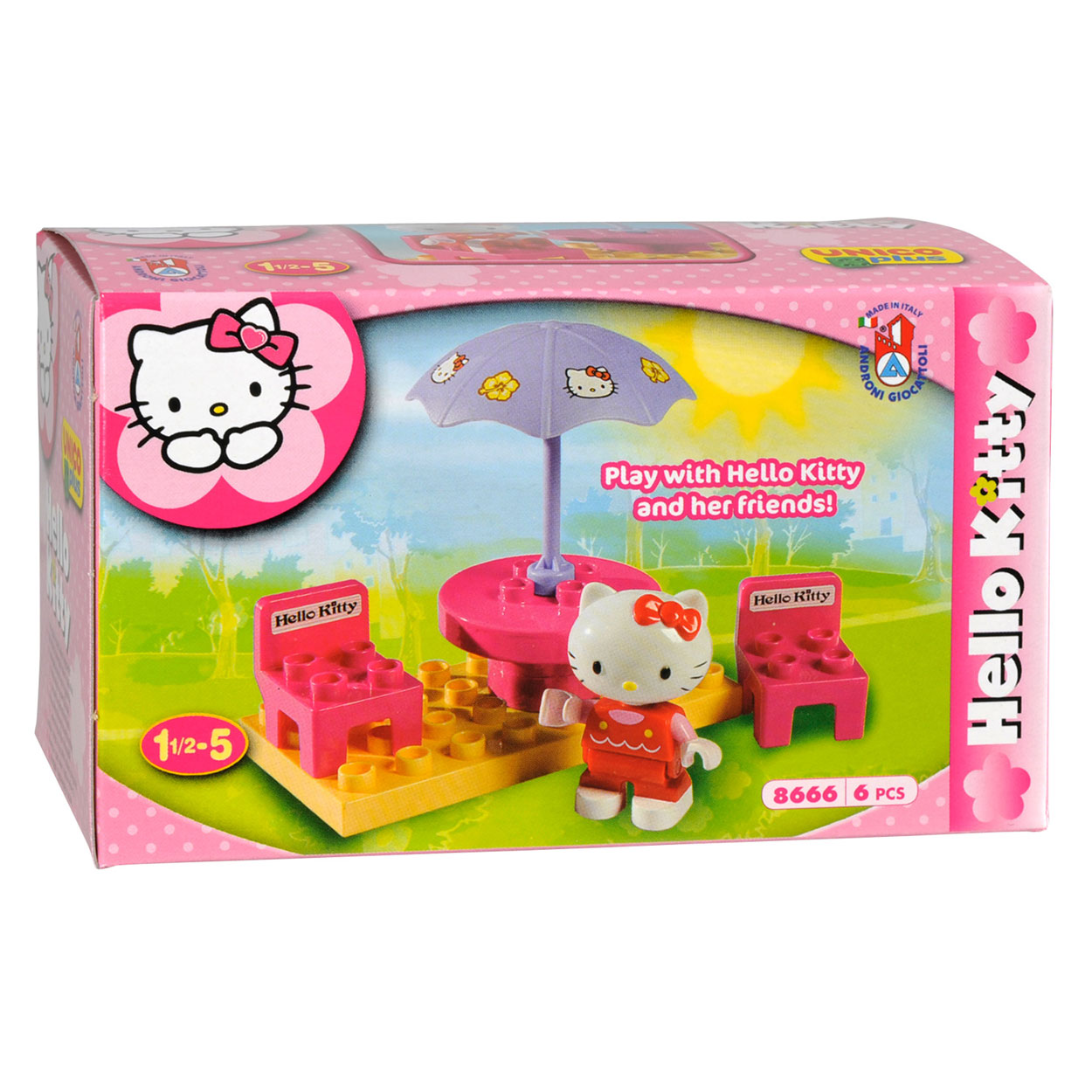 Drama Gemiddeld Overgave Hello Kitty Unico Miniset Terras online kopen? | Lobbes Speelgoed
