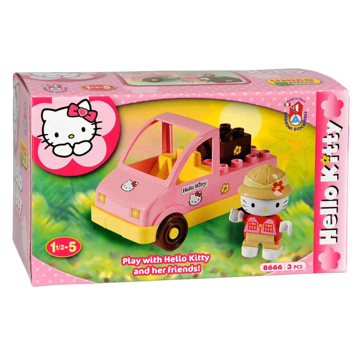 ontploffing Dollar pik Hello Kitty Unico Miniset Auto online kopen? | Lobbes Speelgoed