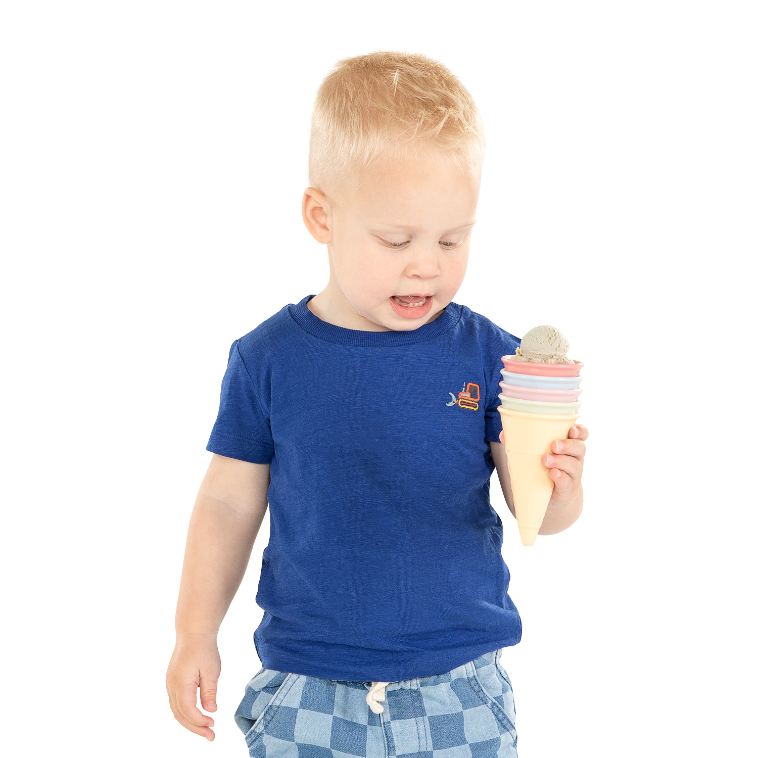 Moules à sable pour crème glacée avec cuillère, 6 pièces.