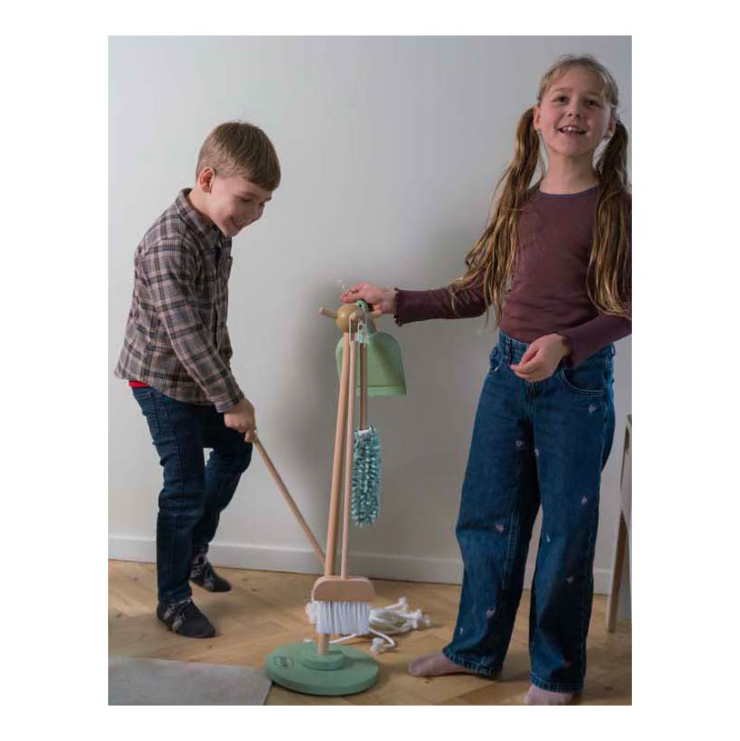 Houten Schoonmaakset, 6dlg.