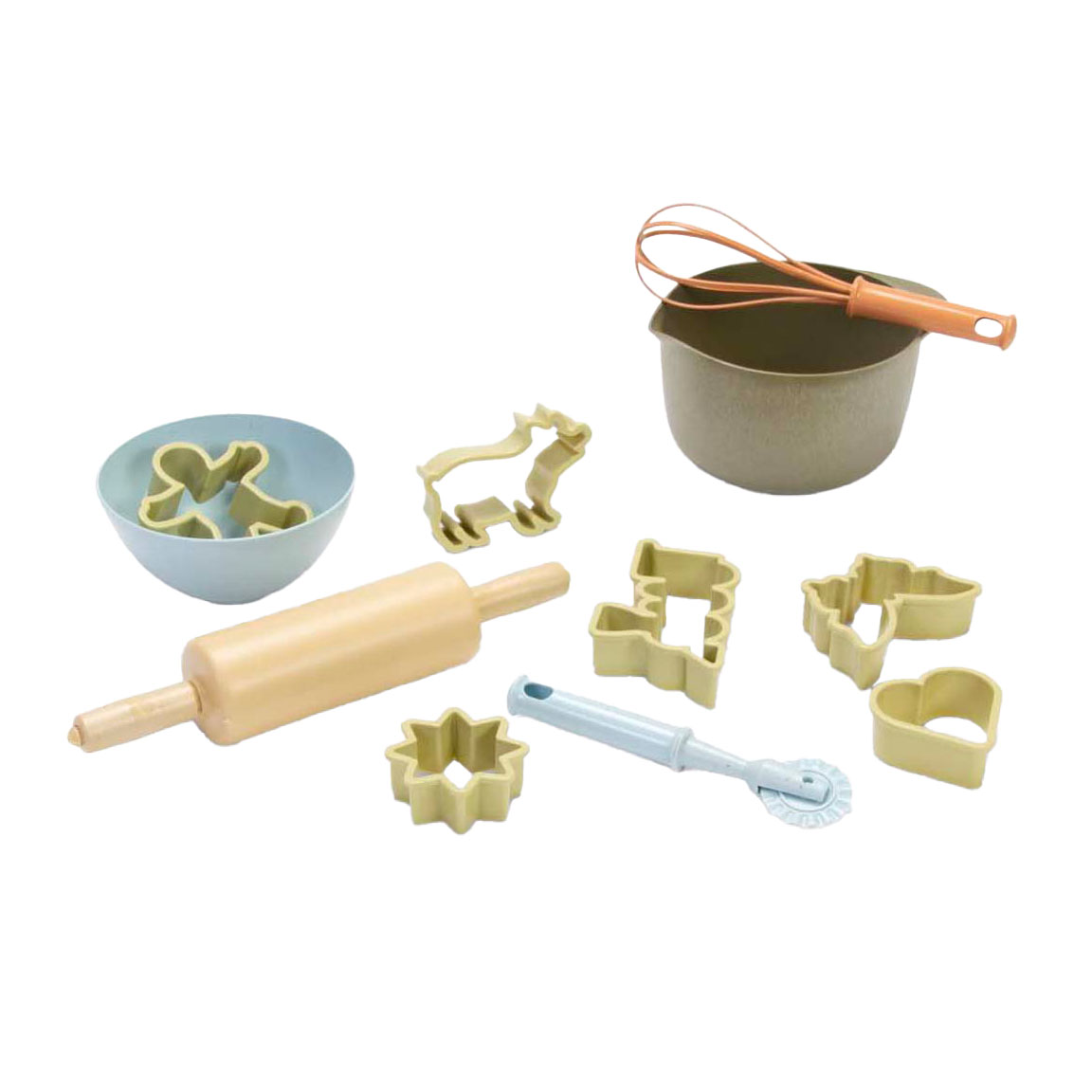 Ensemble de pâtisserie Dantoy, 11 pièces.