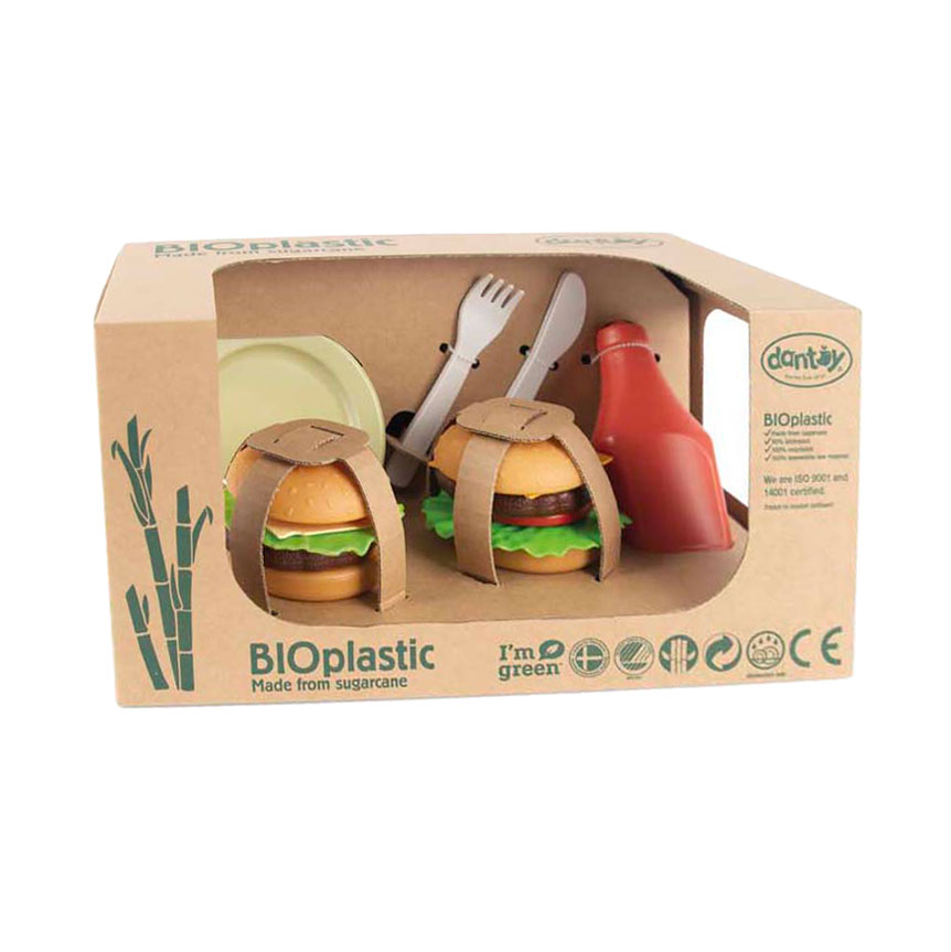 Ensemble de hamburgers Dantoy, 19 pièces.