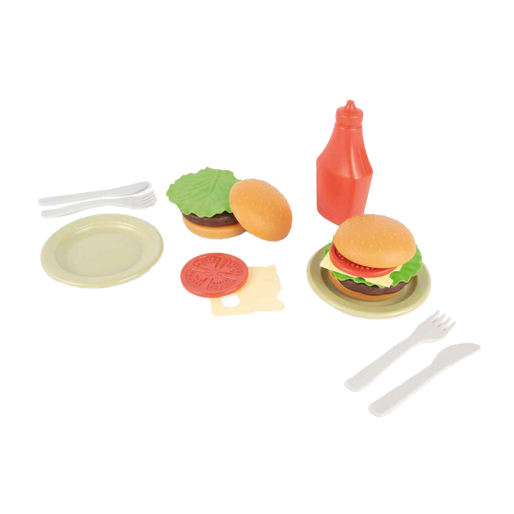 Ensemble de hamburgers Dantoy, 19 pièces.