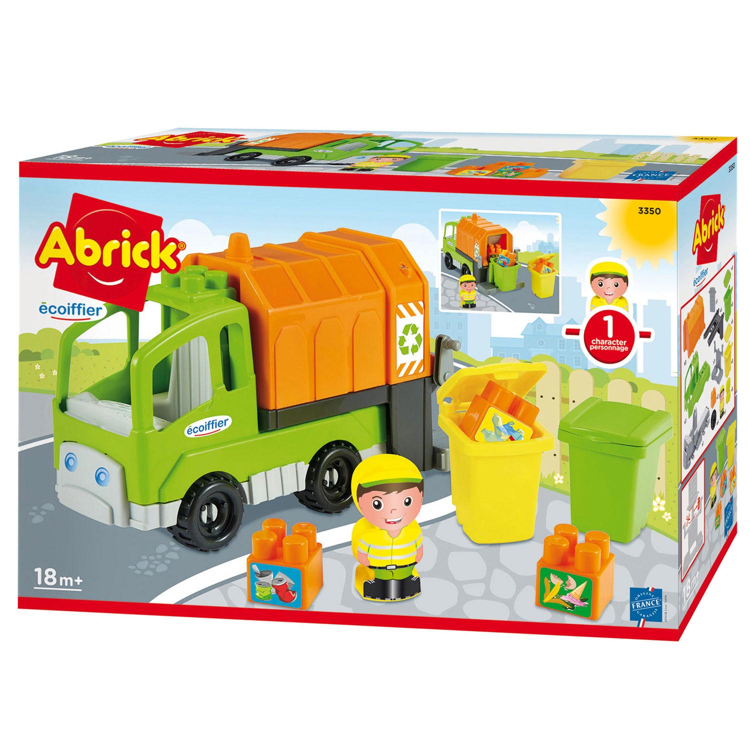 Camion poubelle Abrick avec accessoires