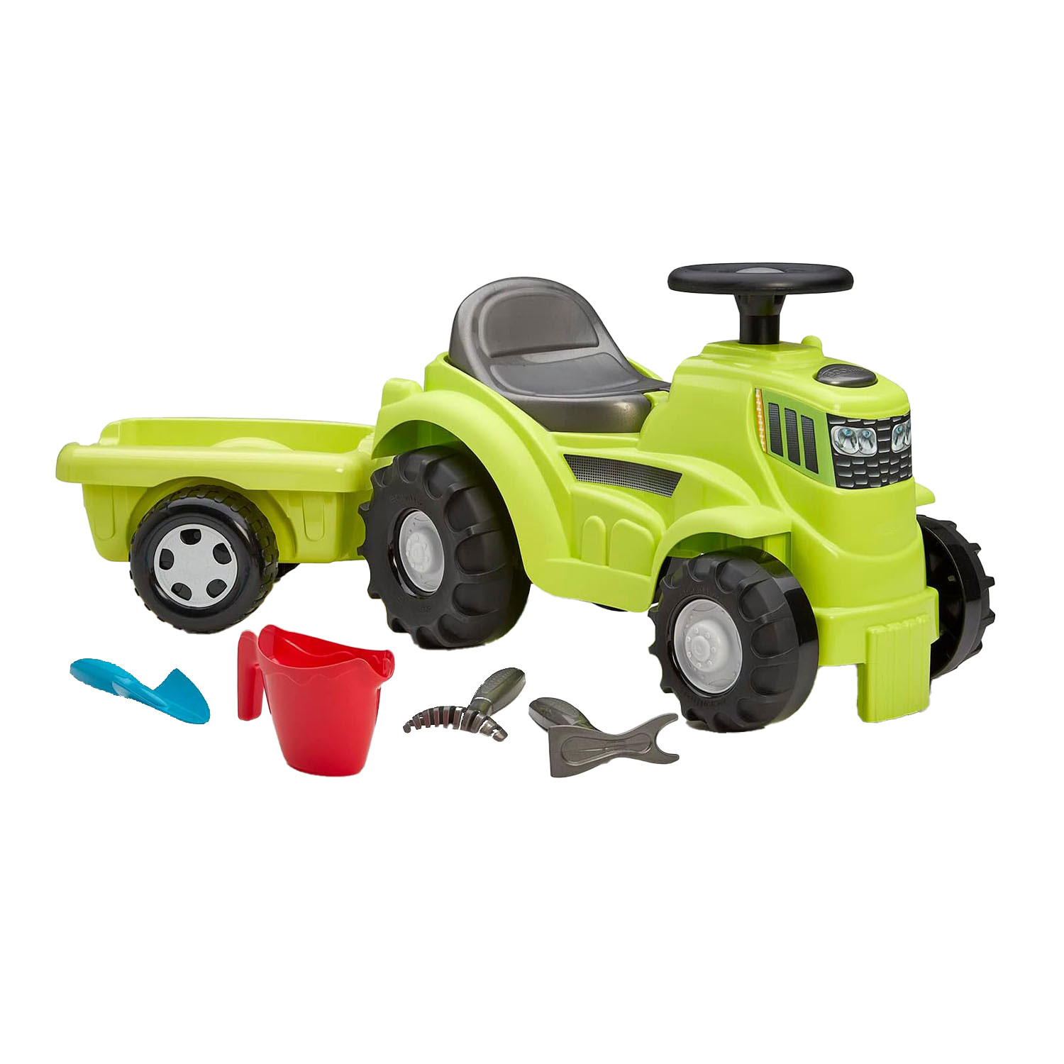 Traktor mit Anhänger, Holzspielzeug
