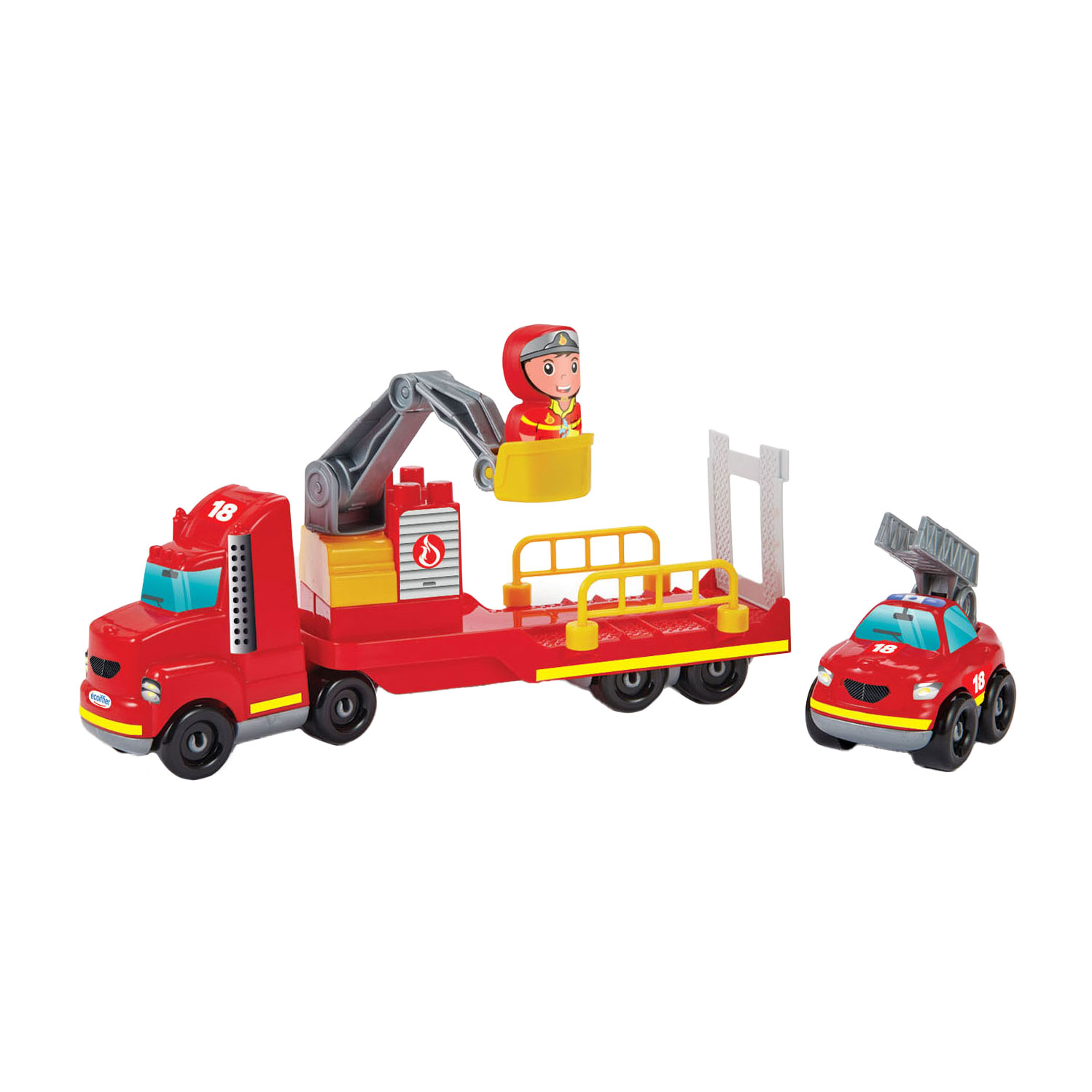 Camion de pompiers Abrick avec camion de pompiers