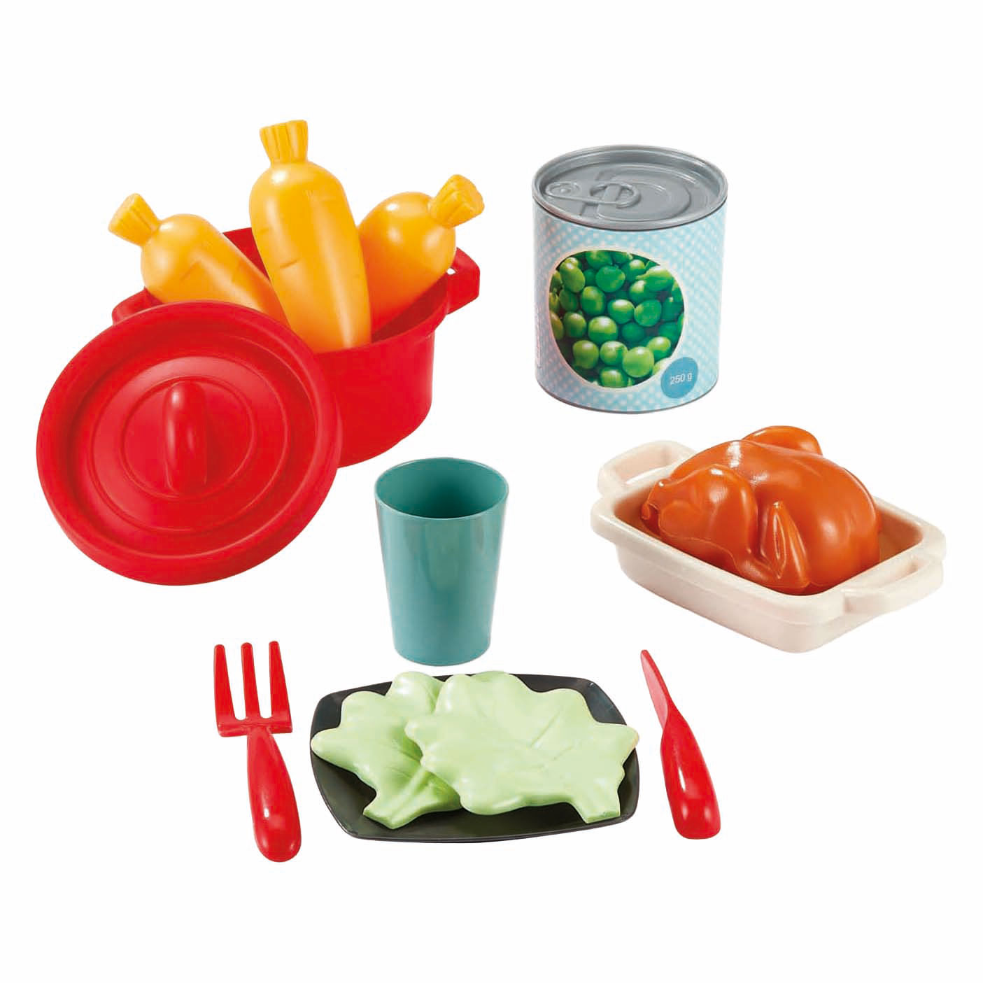 Vaisselle Ecoiffier 100% Chef en boîte de rangement - 70 dlg. Vaisselle Ecoiffier 100% Chef en boîte de rangement - 70 dlg.