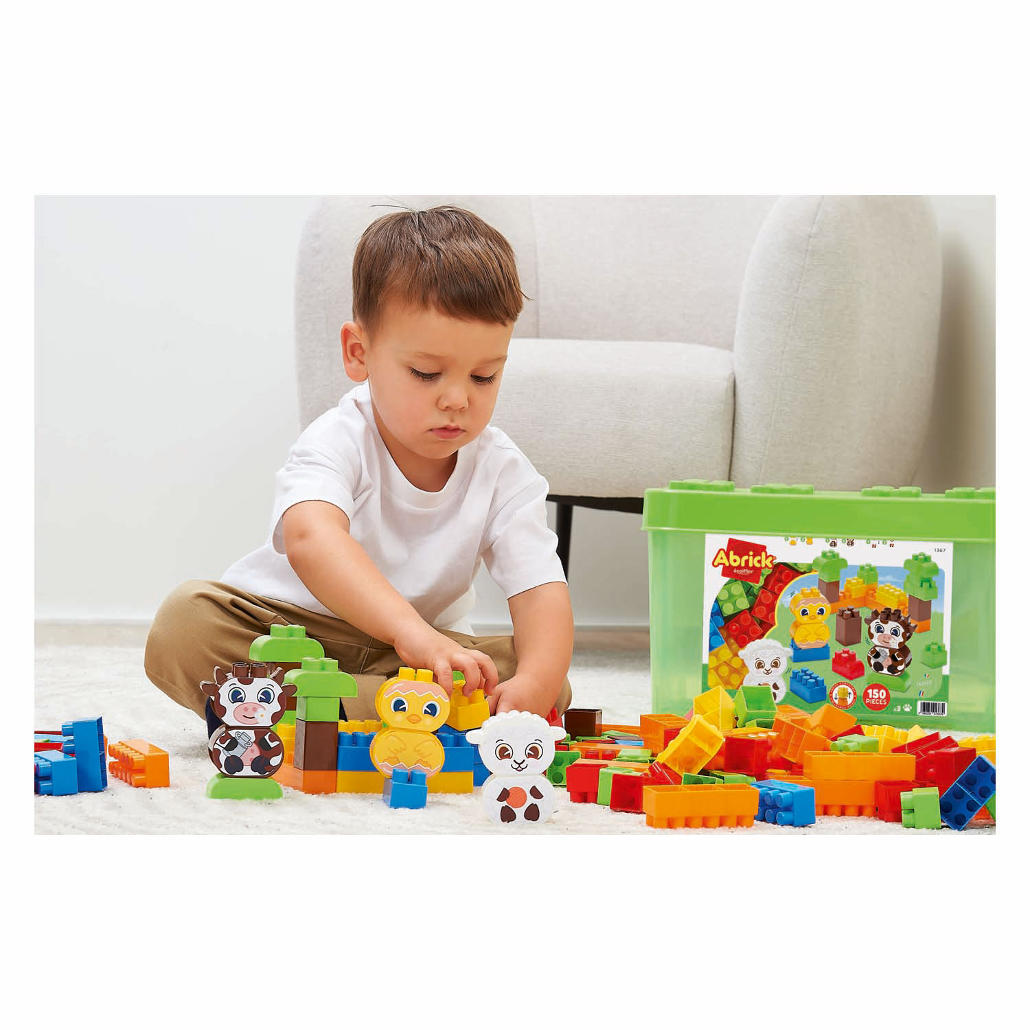 Ferme en blocs de construction Abrick - 150 pièces.