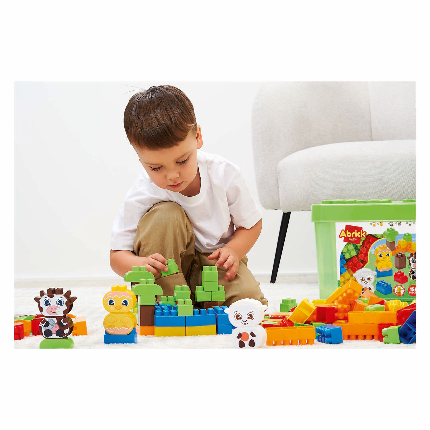 Ferme en blocs de construction Abrick - 150 pièces.