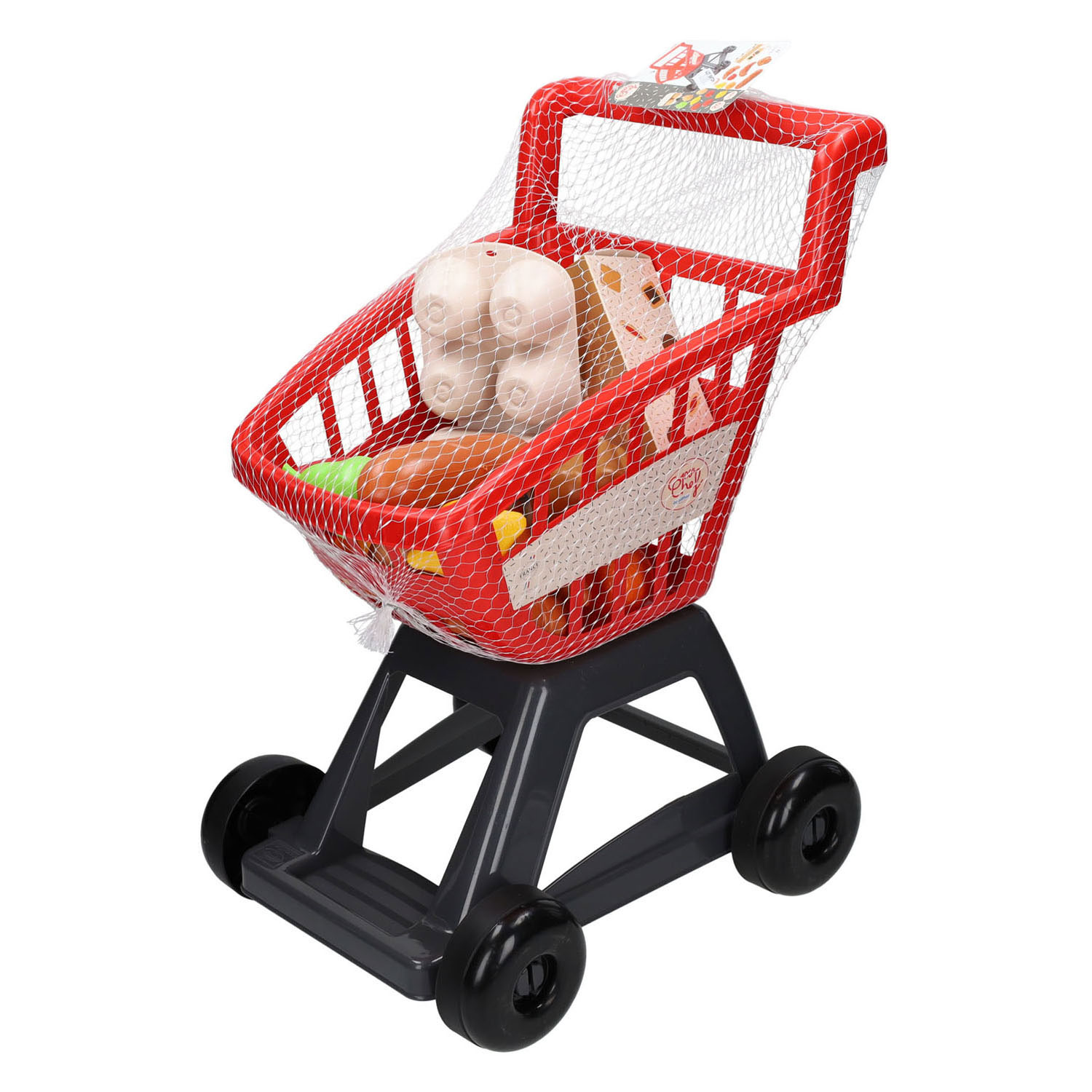 Ecoiffier 100% Chariot de courses Chef avec produits d'épicerie