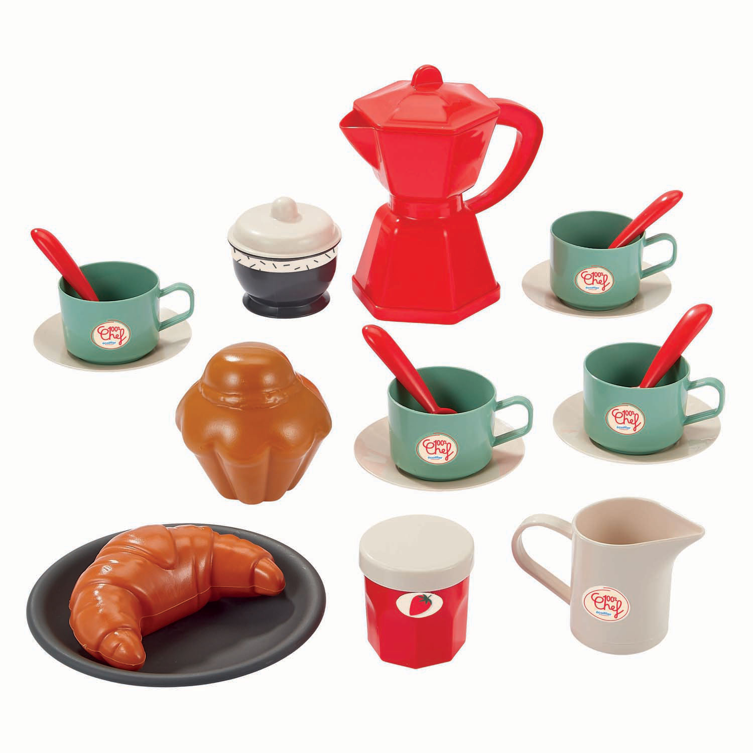 Ecoiffier Ontbijttrolley - 22dlg.