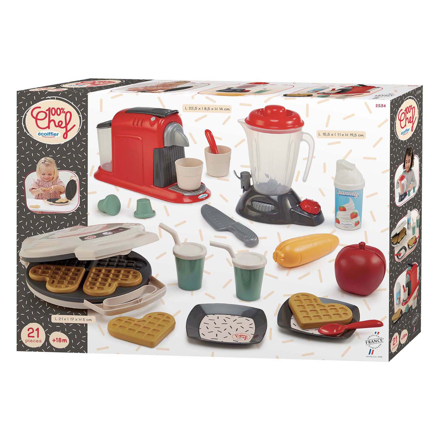 Ecoiffier Keukenapparatuur - 21dlg.