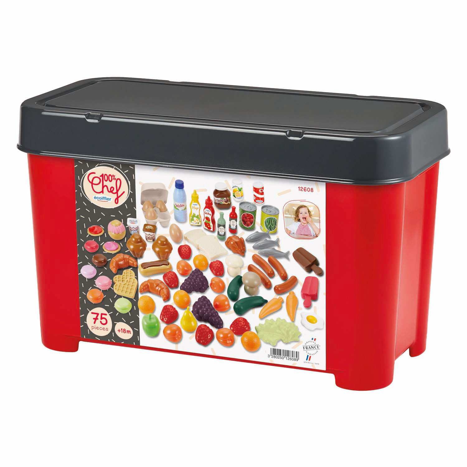 Ecoiffier Speelgoed Eten - 75dlg.