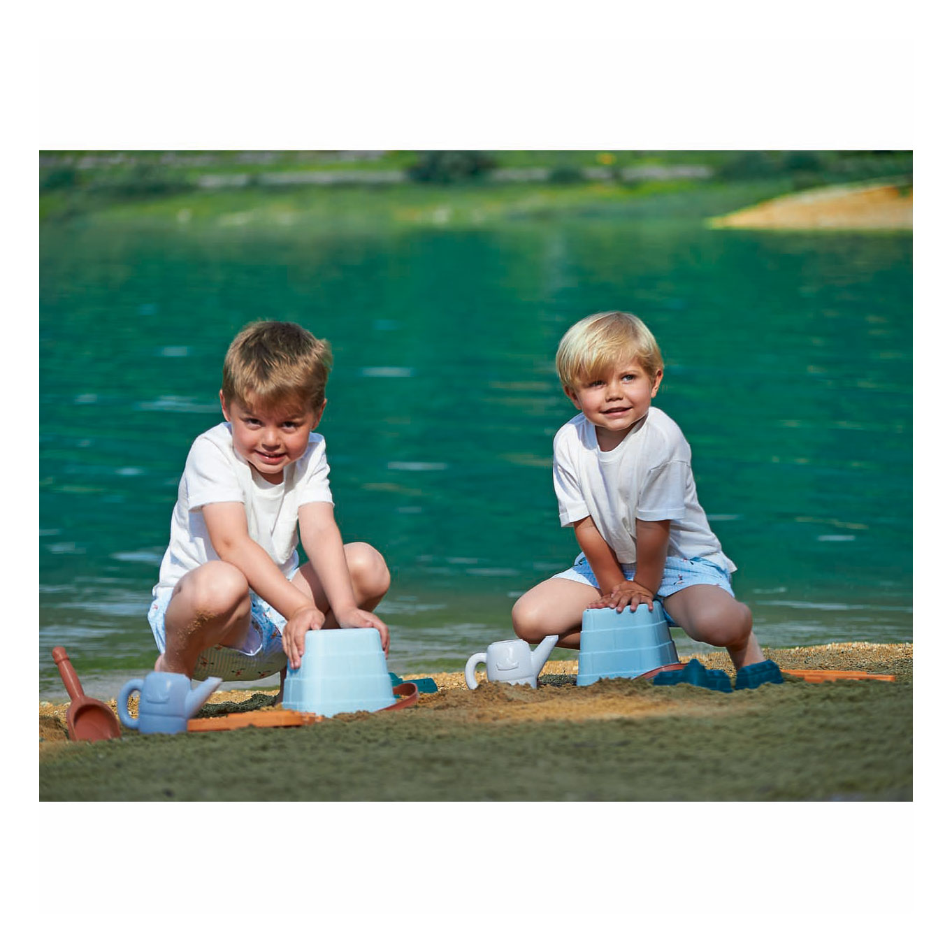 Seau à sable Ecoiffier - 16 cm, lot de 6.