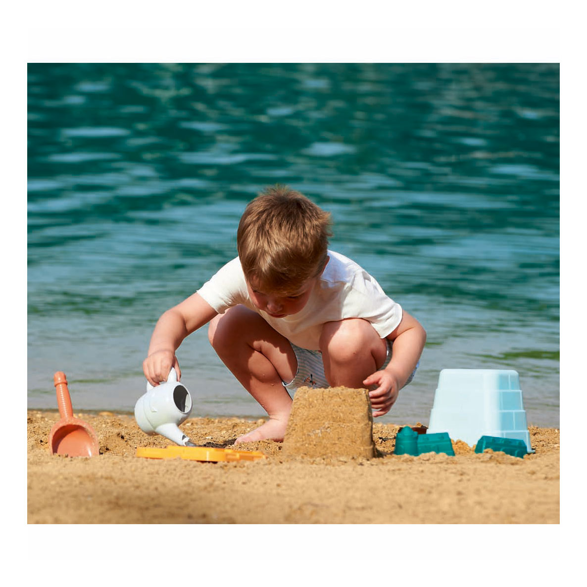 Seau à sable Ecoiffier - 16 cm, lot de 6.