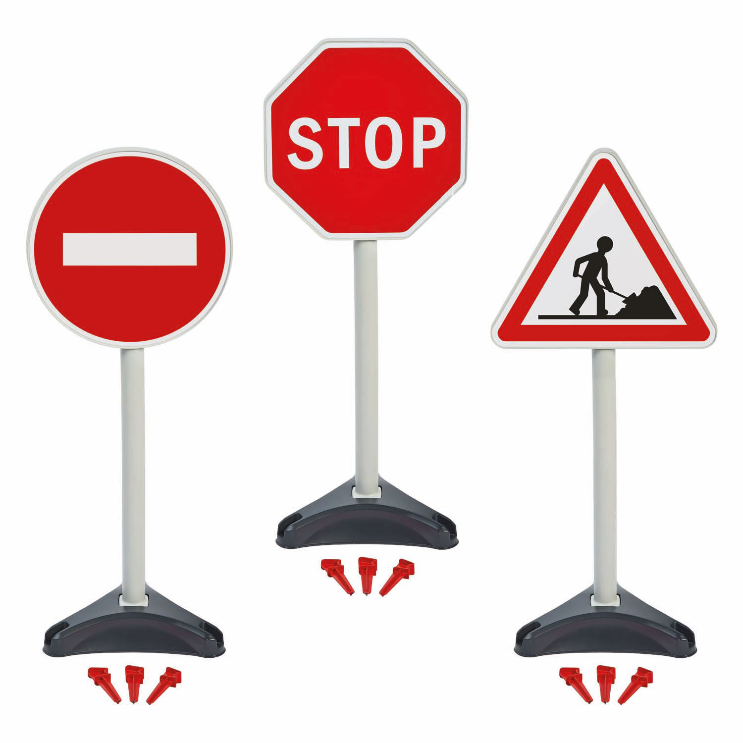 Ecoiffier 3 Panneaux de signalisation routière