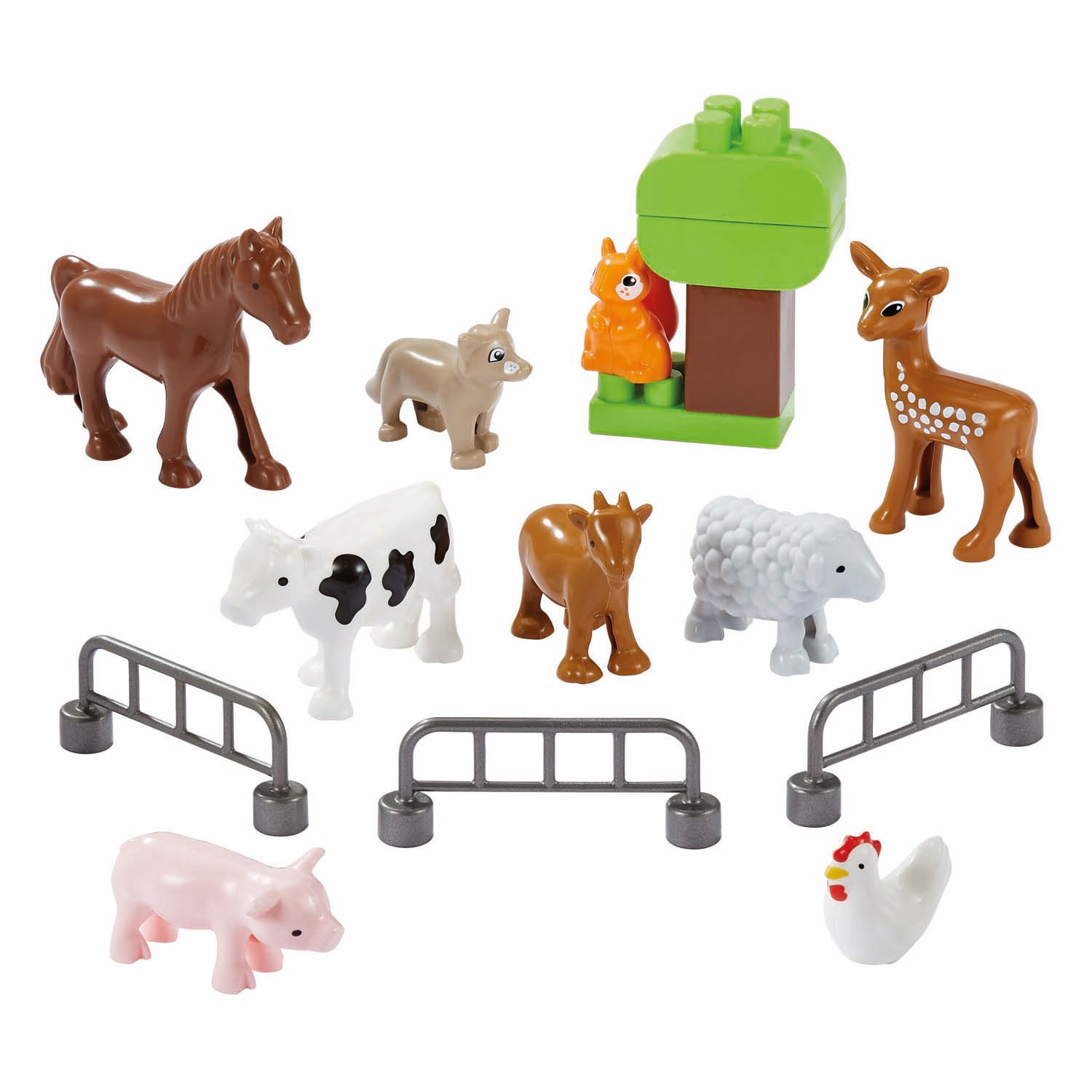 Abrick Koffer met Boerderijdieren - 16dlg.