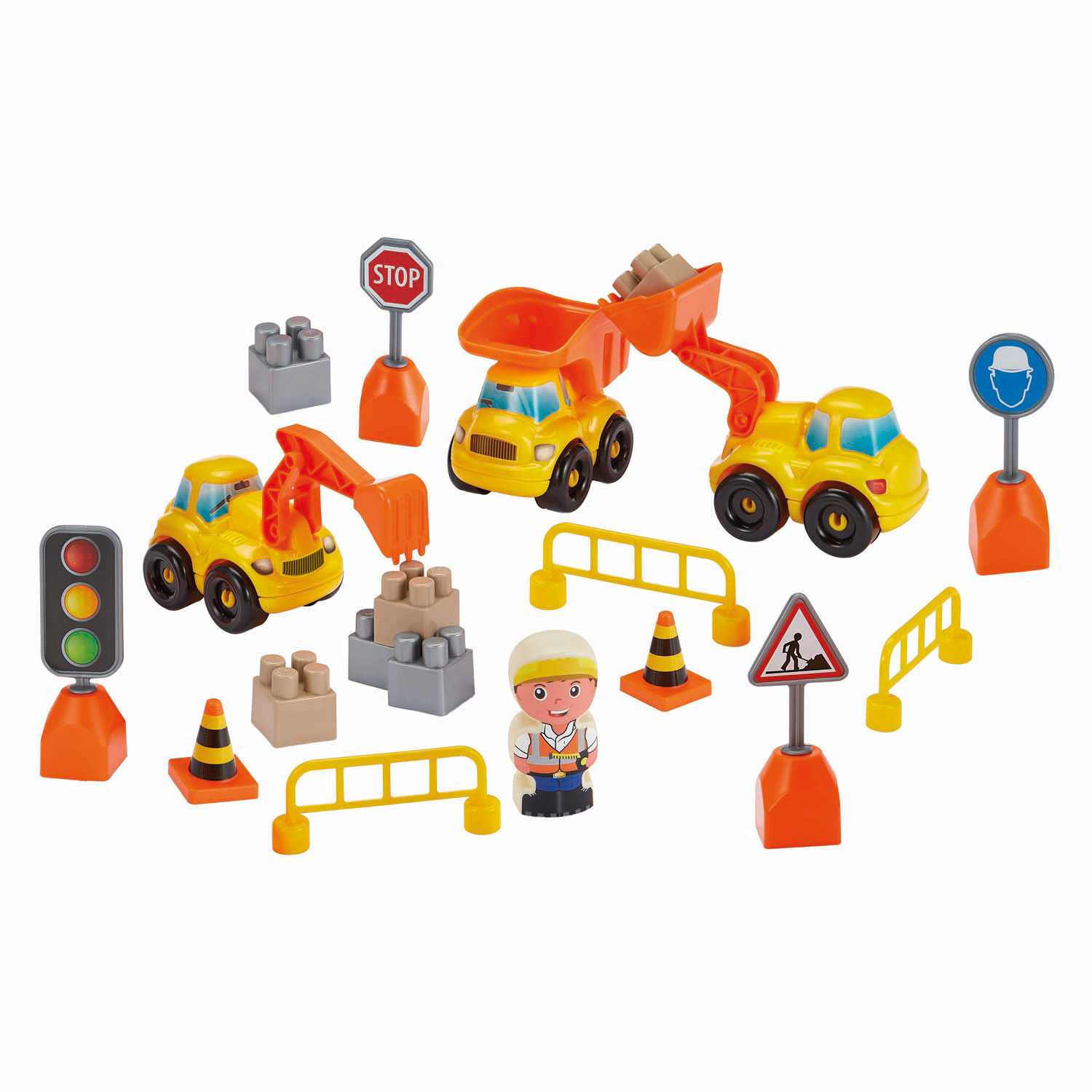 Coffret de véhicules de construction Abrick - 43 pièces.