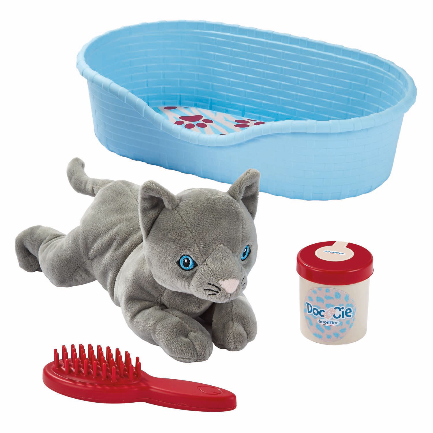 Ecoiffier Kat met Accessoires - 9dlg.