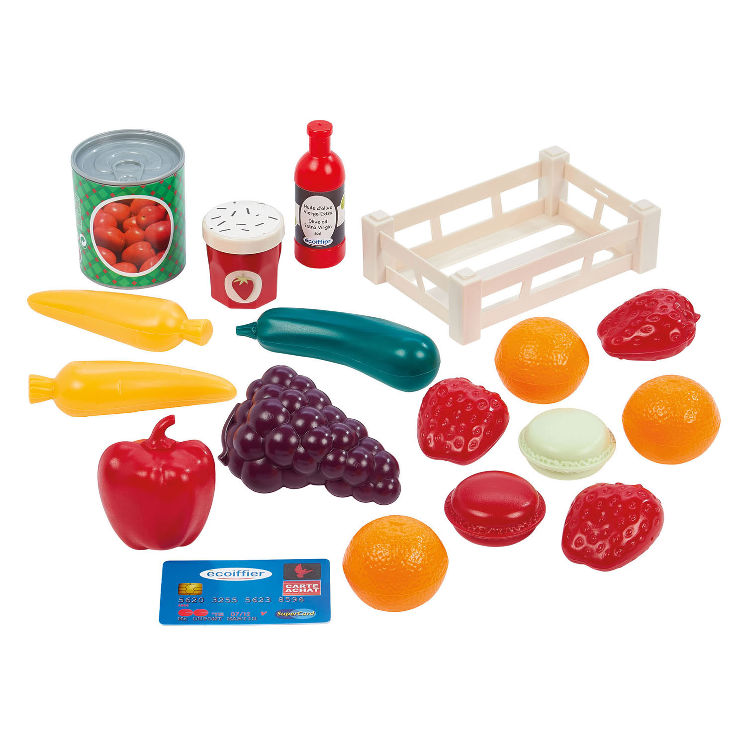 Ecoiffier Winkelbalie en Winkelwagen - 20dlg.