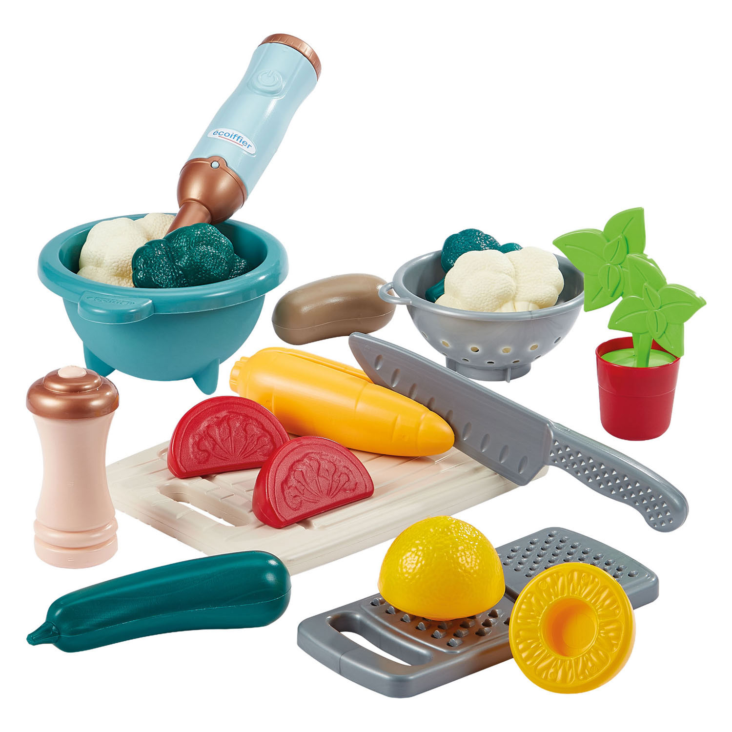 Ensemble de préparation de soupe Ecoiffier - 20 pièces.