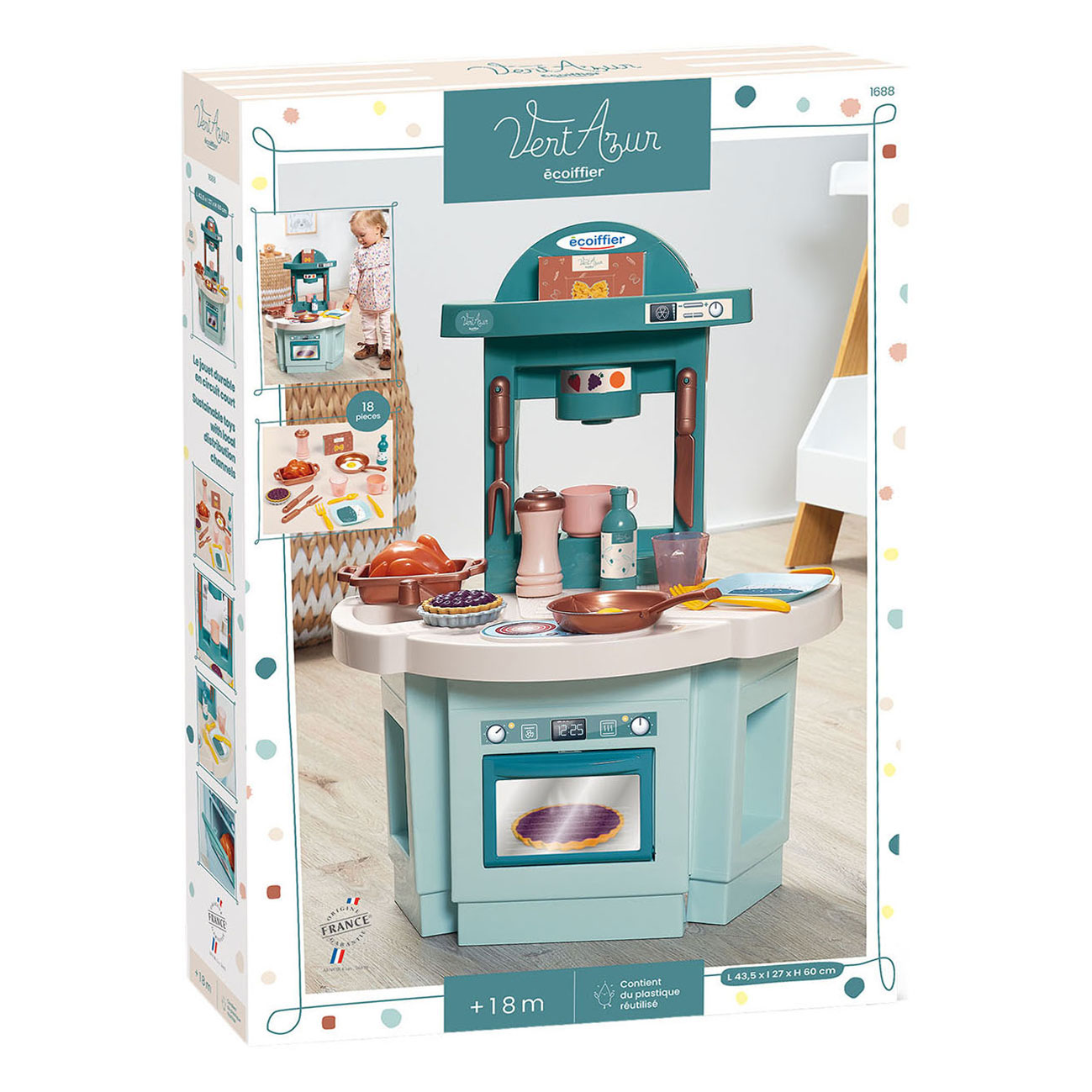 Ecoiffier Ma Première Cuisine - 18 pièces.