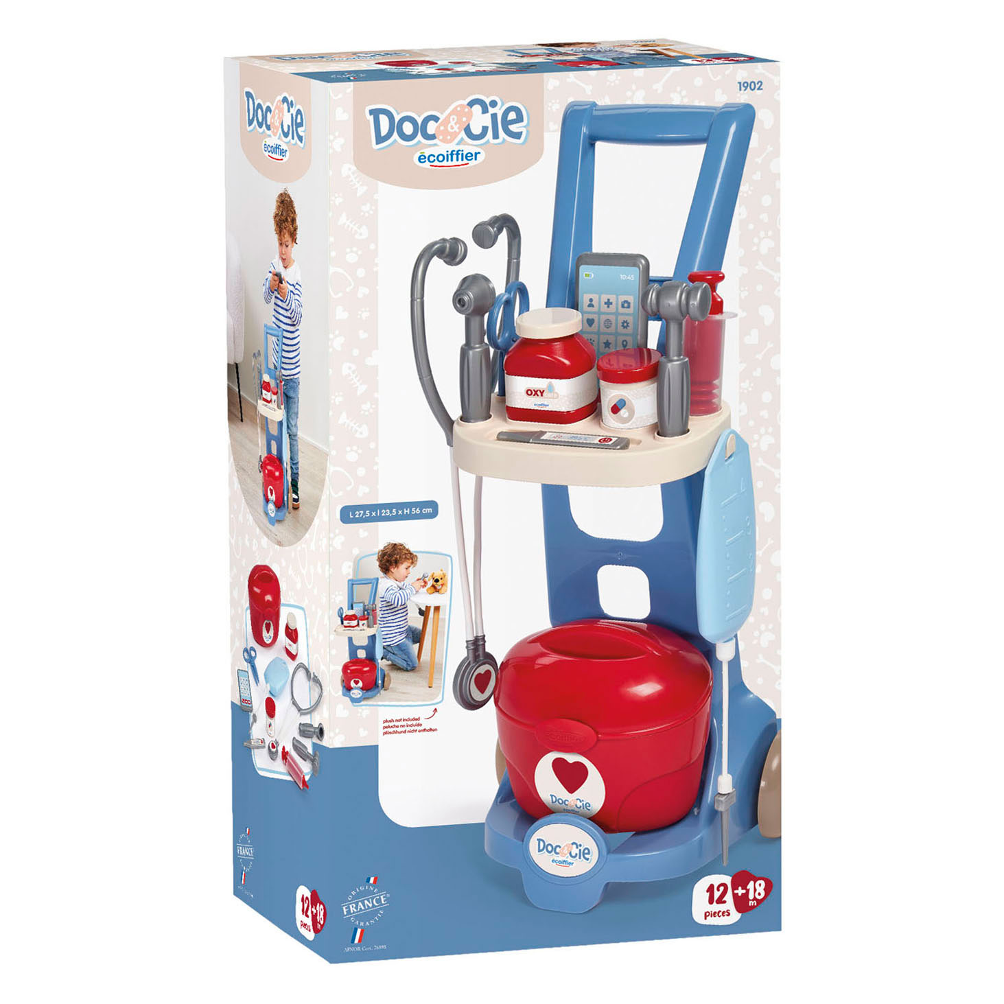 Chariot médical Ecoiffier - 12 pièces