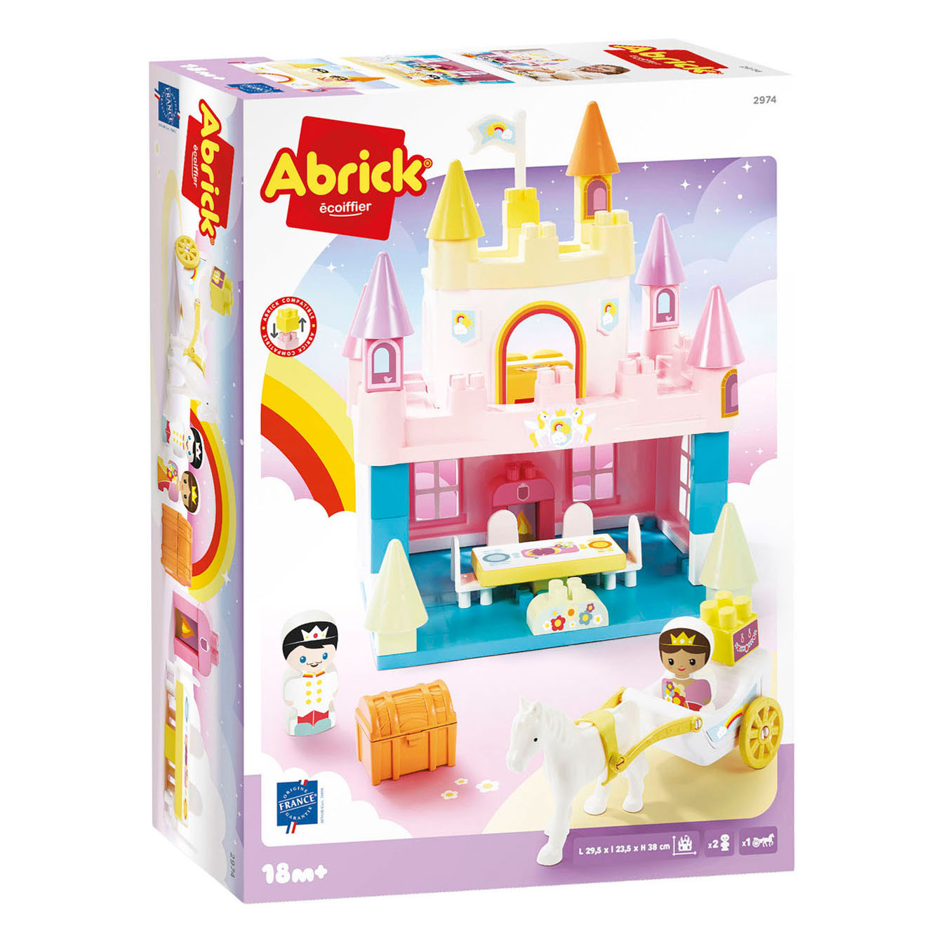 Ecoiffier Abrick Bouwblokken Regenboog Kasteel