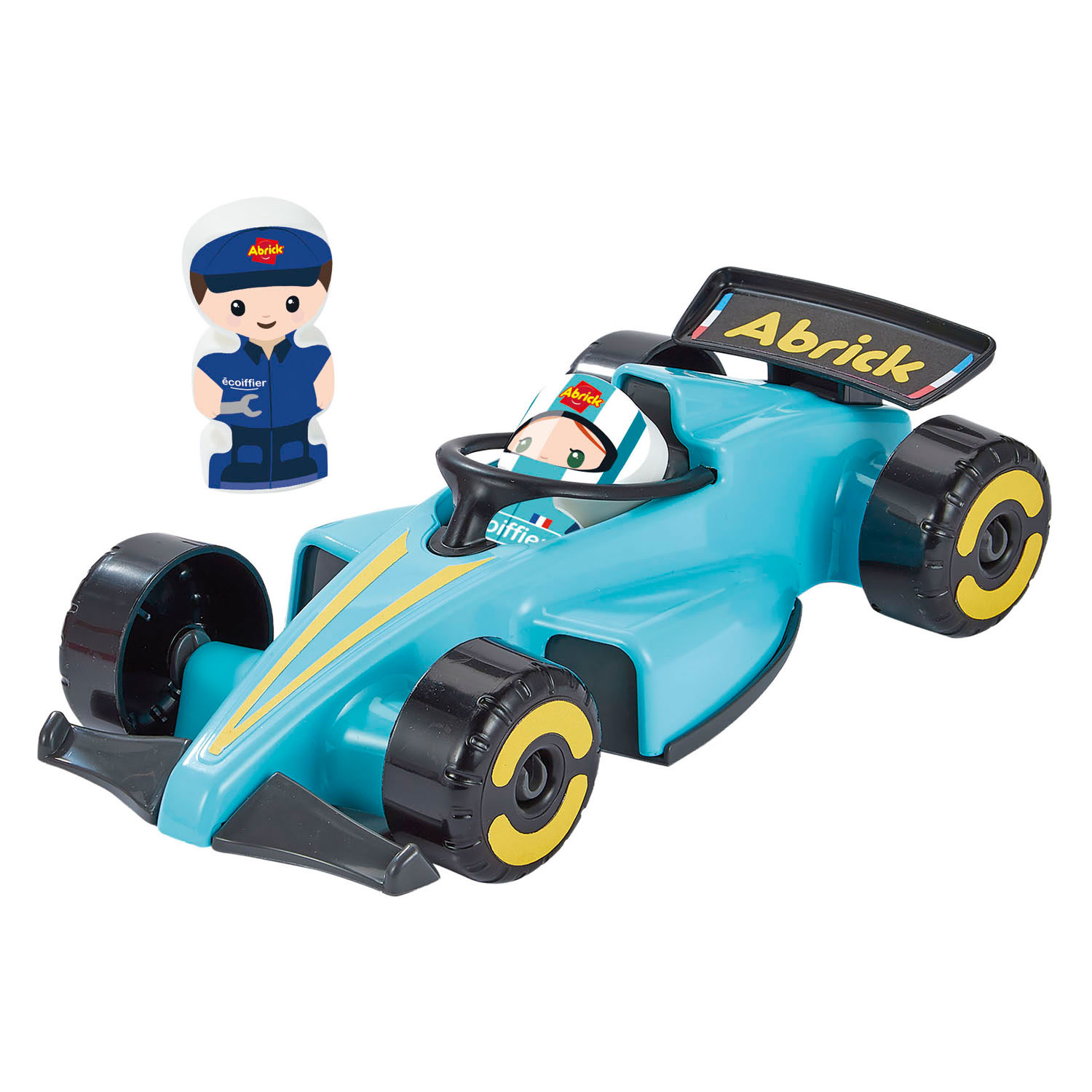 Ecoiffier Abrick Bouwblokken Formule 1 Grand Prix met 3 Voertuigen