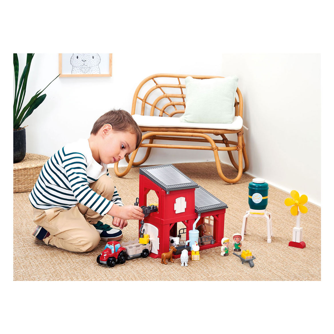 Blocs de construction Abrick Ferme écologique avec véhicule