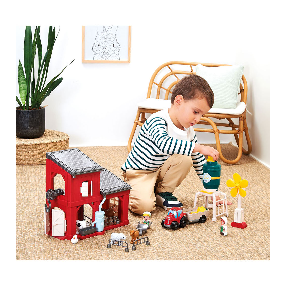 Blocs de construction Abrick Ferme écologique avec véhicule