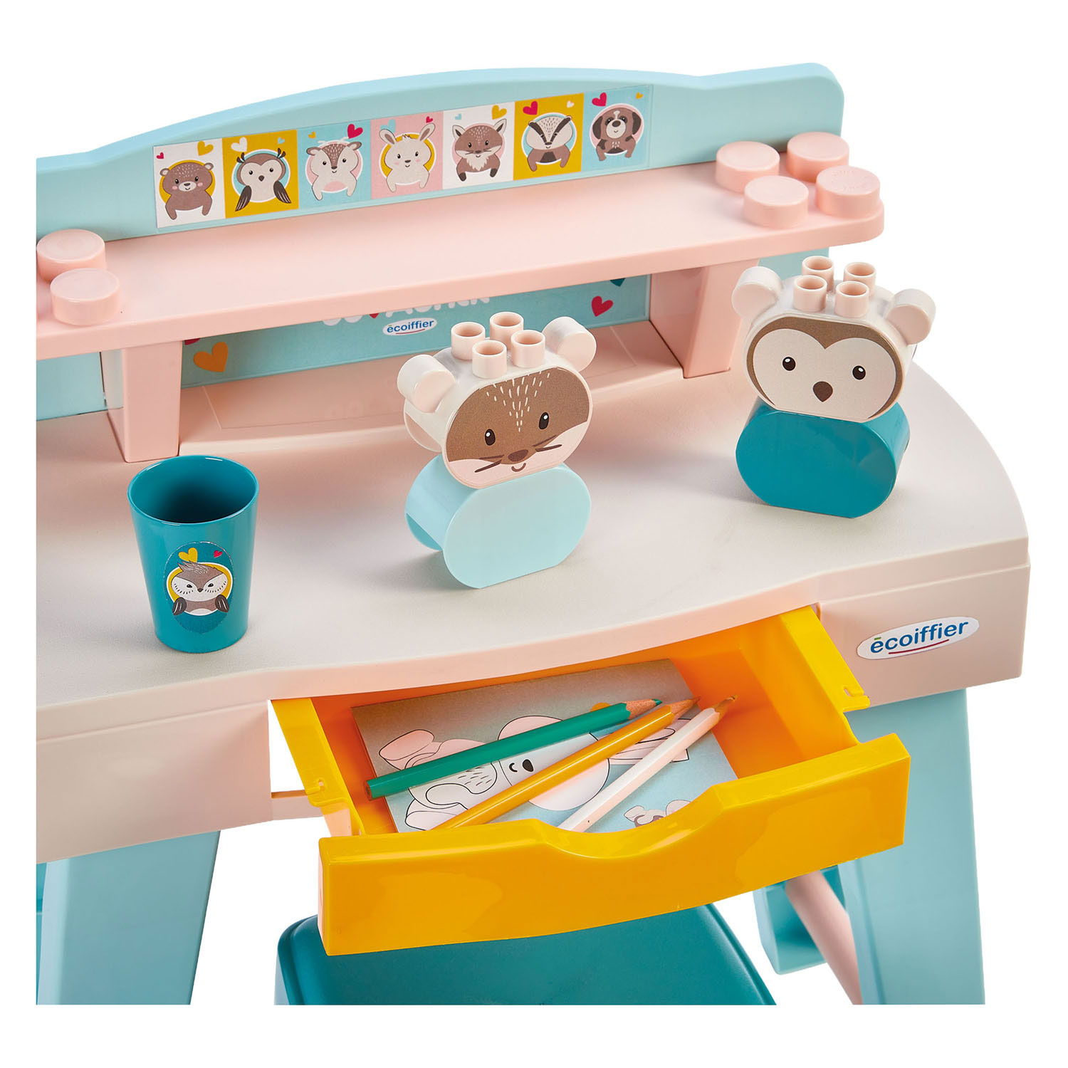 Ecoiffier Mon Premier Bureau - 8 parties.