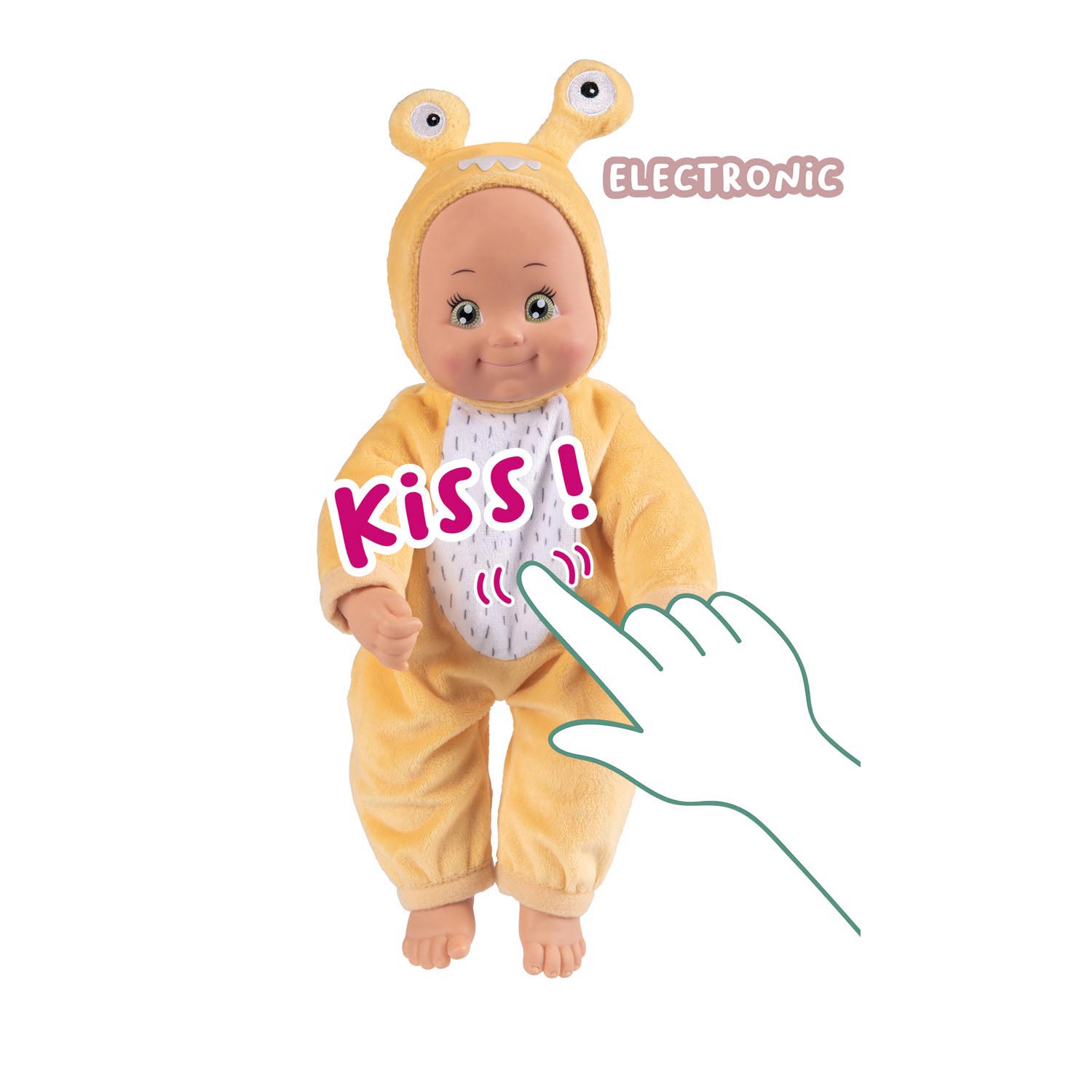 Smoby Minikiss Babypuppe – süßes Monster