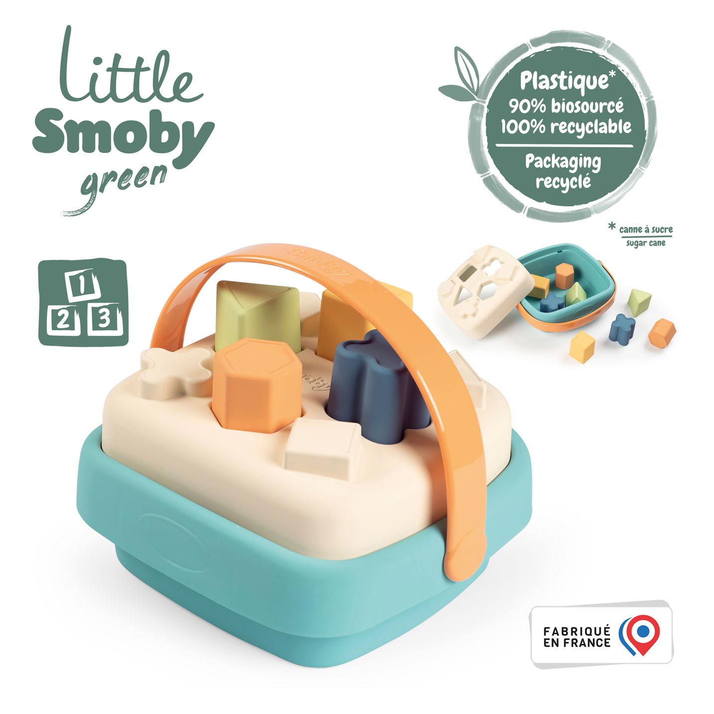 Smoby 'Little Smoby' 3 en 1 : trotteur, landau et trieur de formes