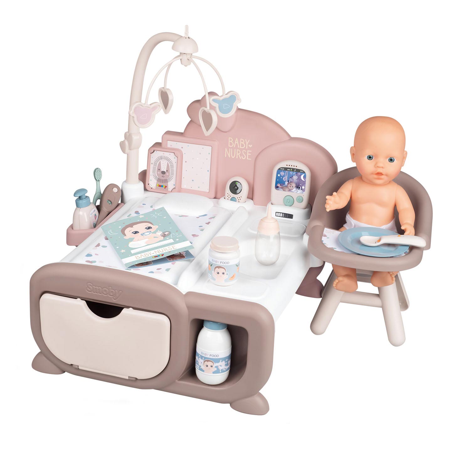 Smoby Baby Nurse Verzorgingstafel met Accessoires, Lobbes Speelgoed