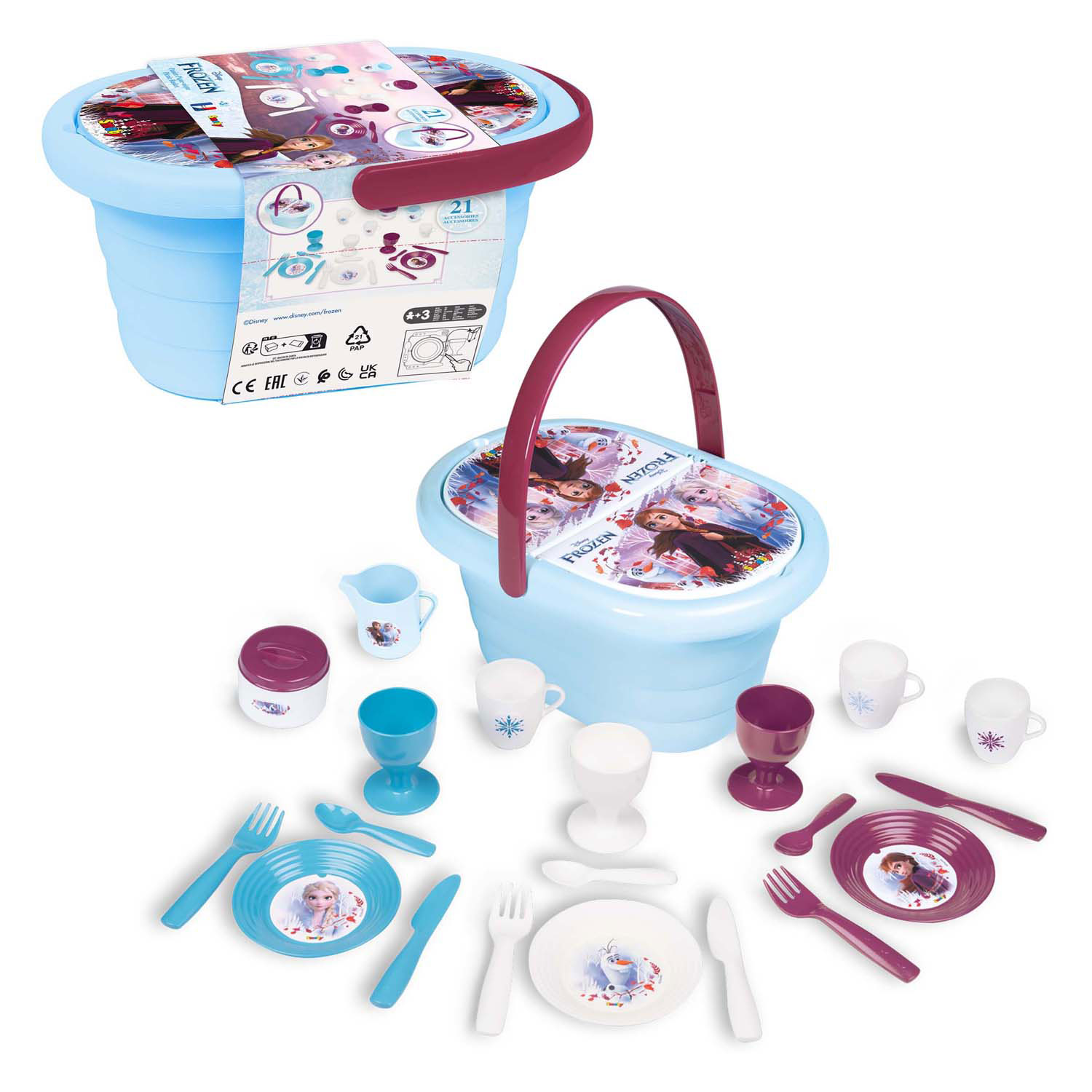 Smoby Disney Frozen Picknickmand, 21dlg.