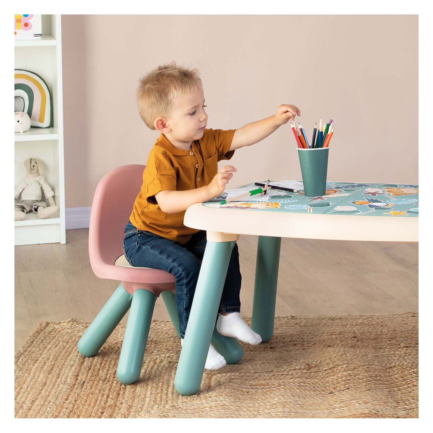 Little Smoby Roze Kinderstoel